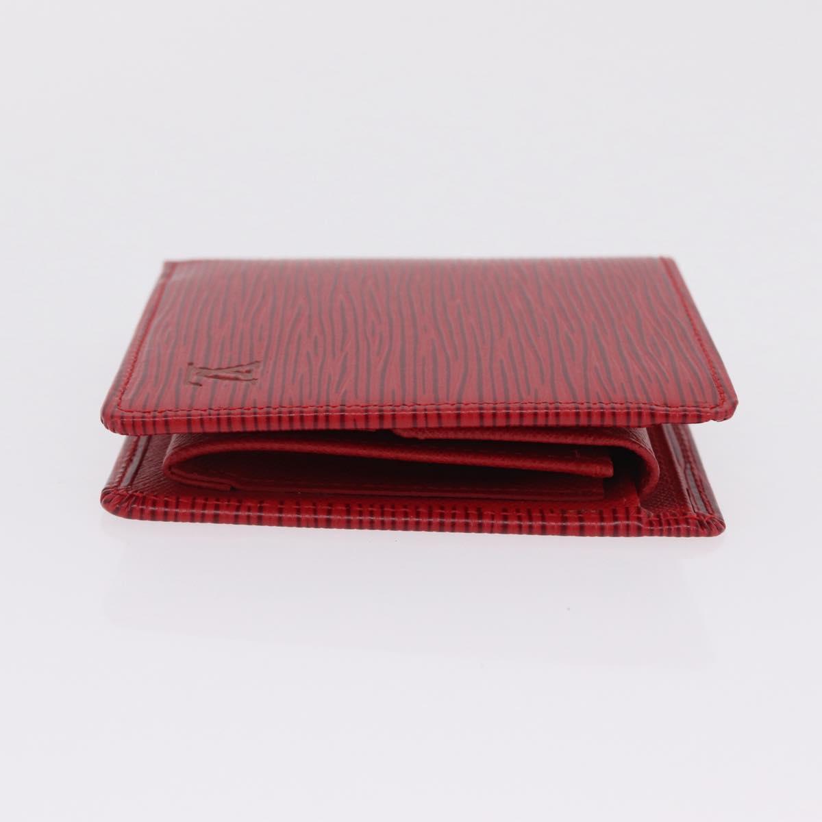 LOUIS VUITTON Epi Portefeuille Marco Bifold Wallet Red M63547 LV Auth 213275A