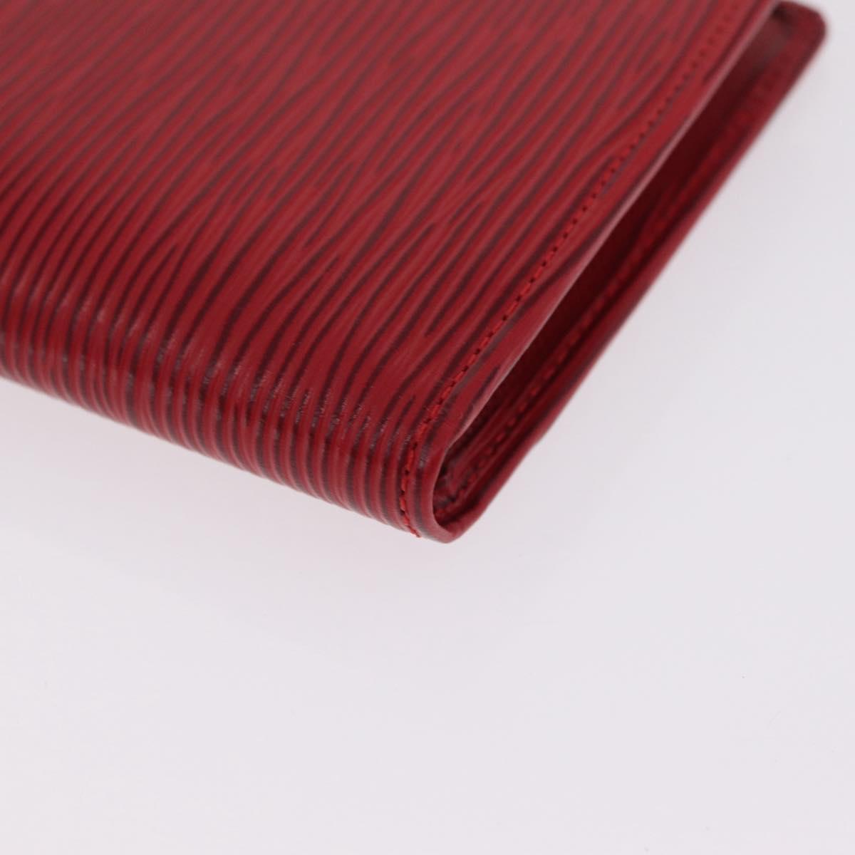 LOUIS VUITTON Epi Portefeuille Marco Bifold Wallet Red M63547 LV Auth 213275A