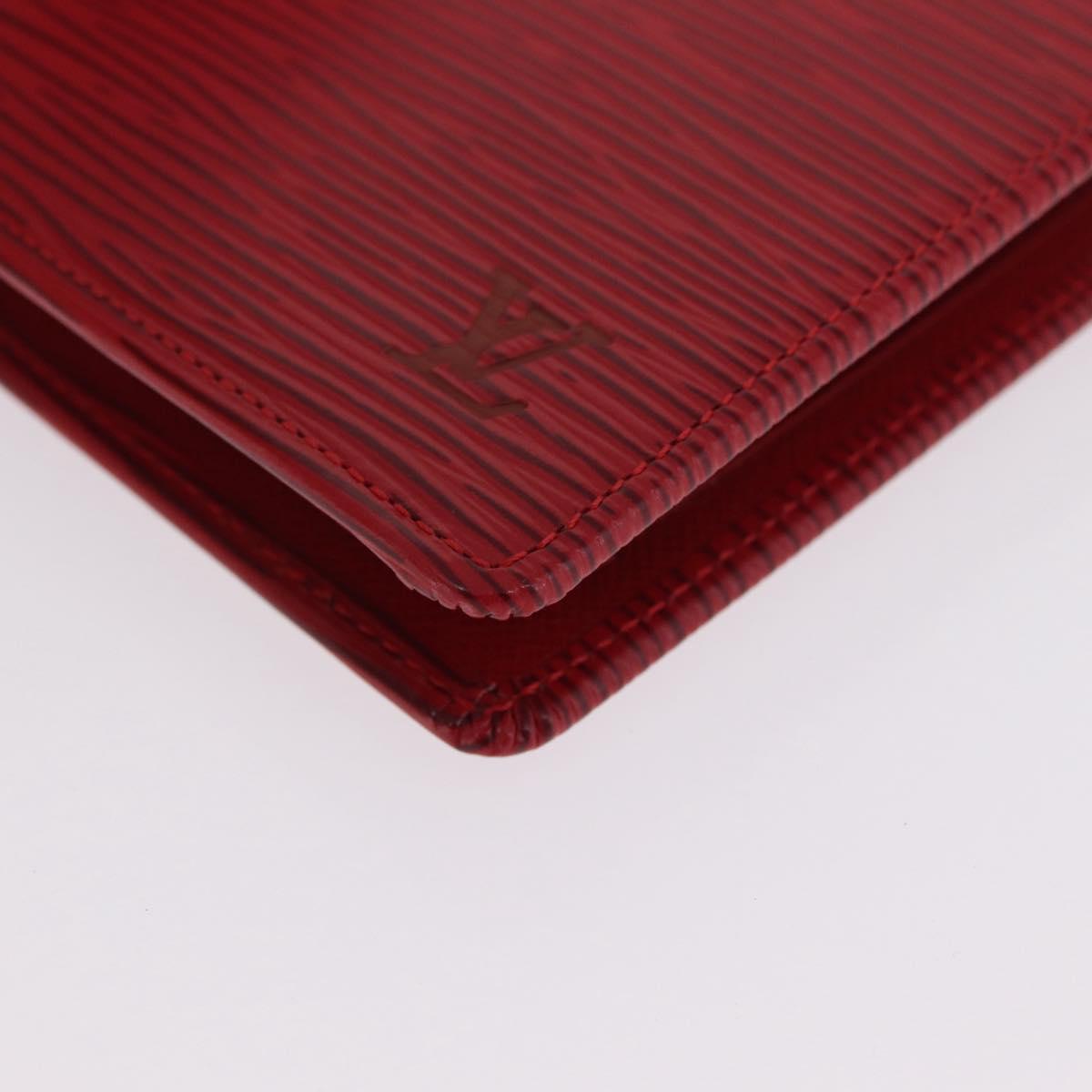 LOUIS VUITTON Epi Portefeuille Marco Bifold Wallet Red M63547 LV Auth 213275A