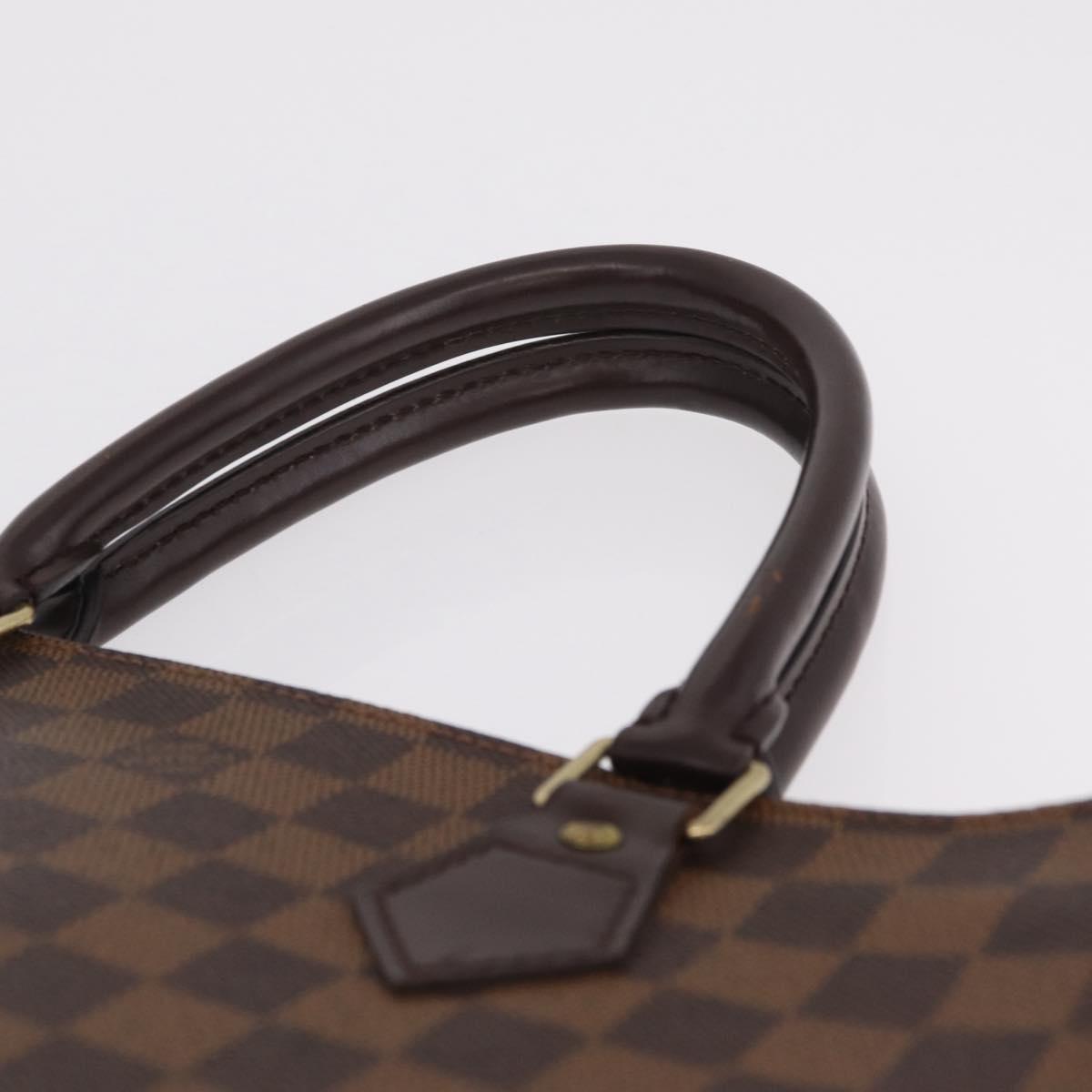 LOUIS VUITTON Damier Ebene Sac Plat Hand Bag N51140 LV Auth 213276V