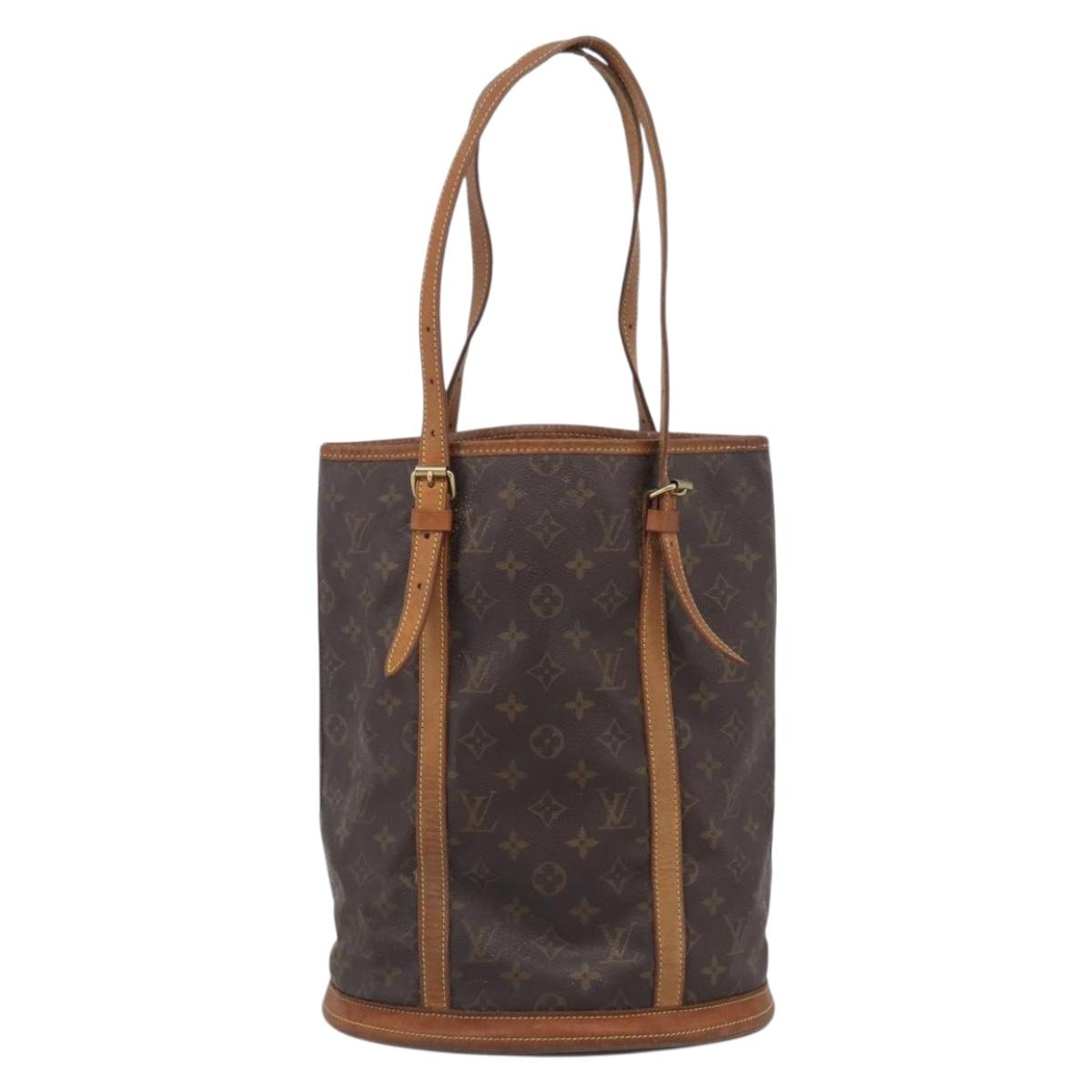 LOUIS VUITTON Monogram Bucket GM Shoulder Bag M42236 LV Auth 213277