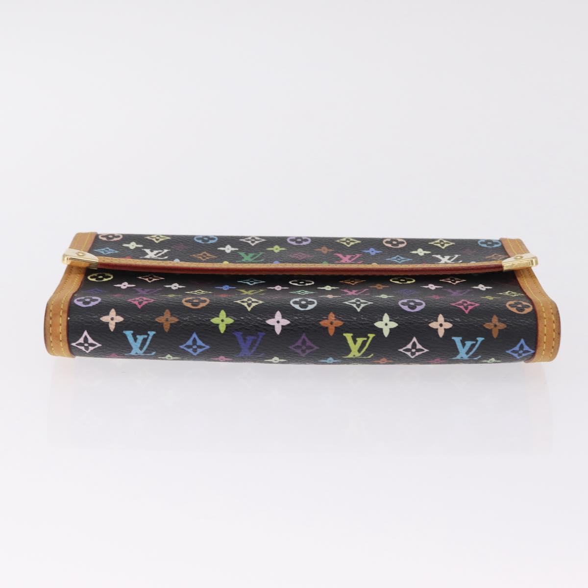 LOUIS VUITTON Multicolor Portefeuille International Wallet M92658 LV Auth 213280