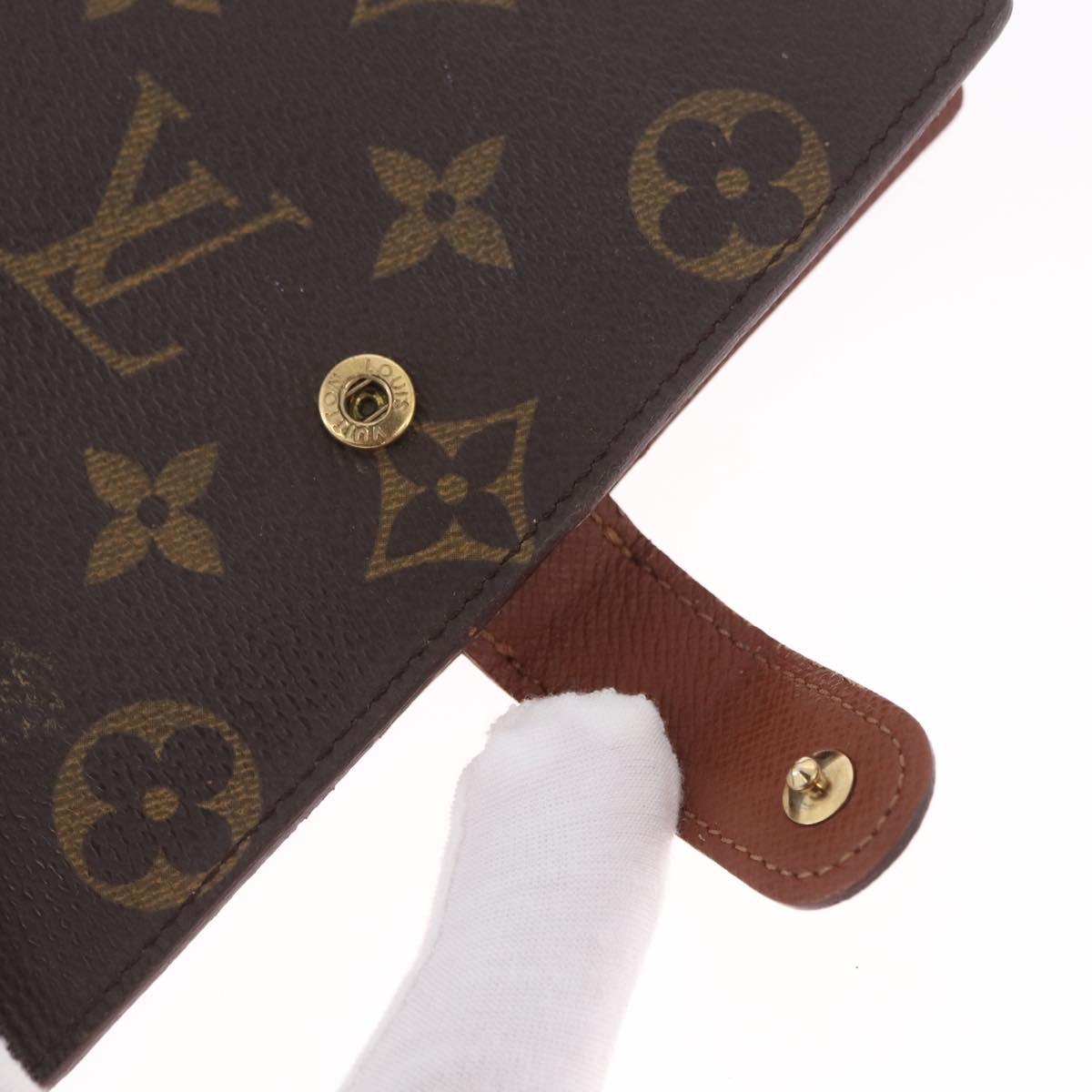 LOUIS VUITTON Monogram Agenda PM Day Planner Cover R20005 LV Auth 213281