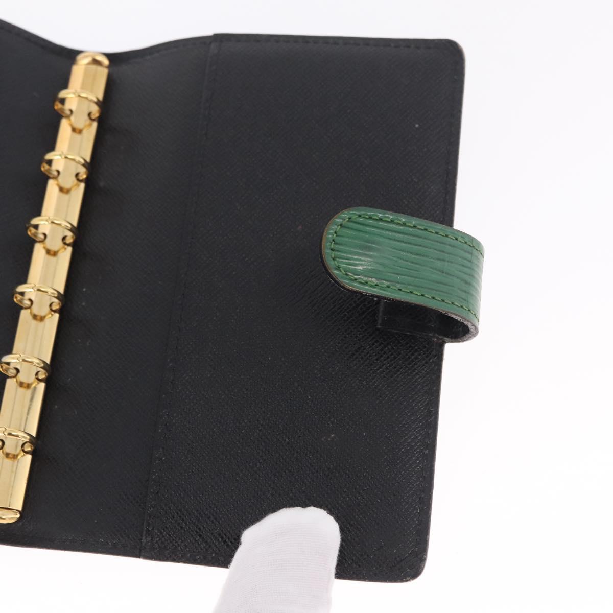 LOUIS VUITTON Epi Agenda PM Day Planner Cover Green R20054 LV Auth 213282