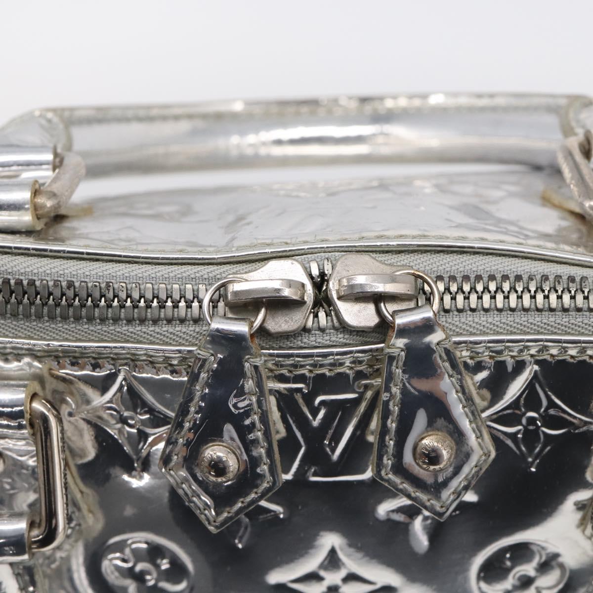 LOUIS VUITTON Monogram Miroir Alma GM Bag Silver Argent M95273 LV Auth 213286A