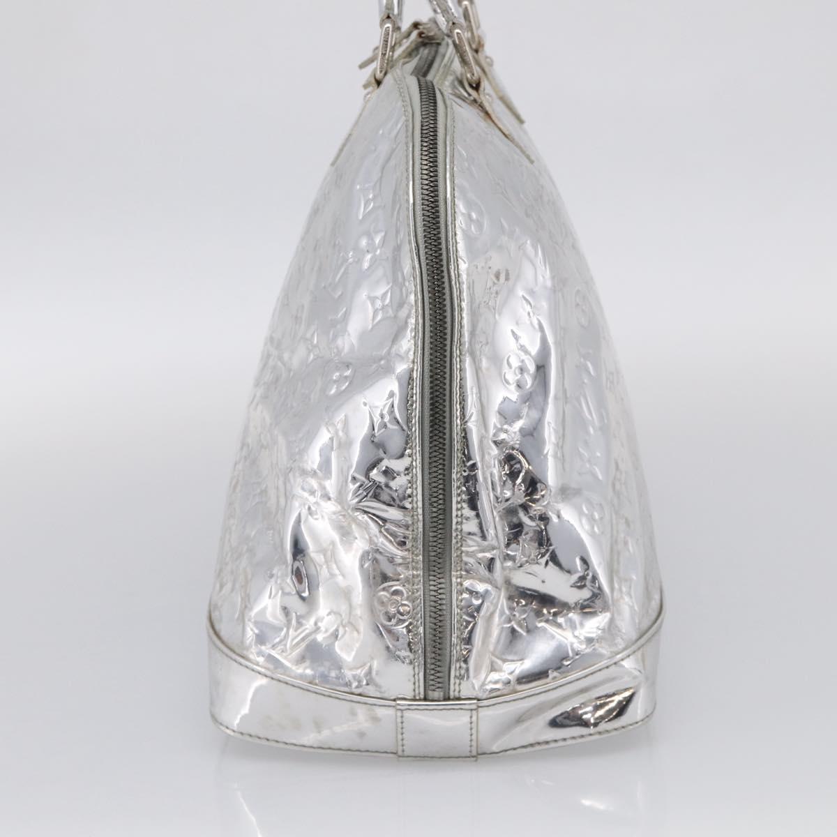 LOUIS VUITTON Monogram Miroir Alma GM Bag Silver Argent M95273 LV Auth 213286A