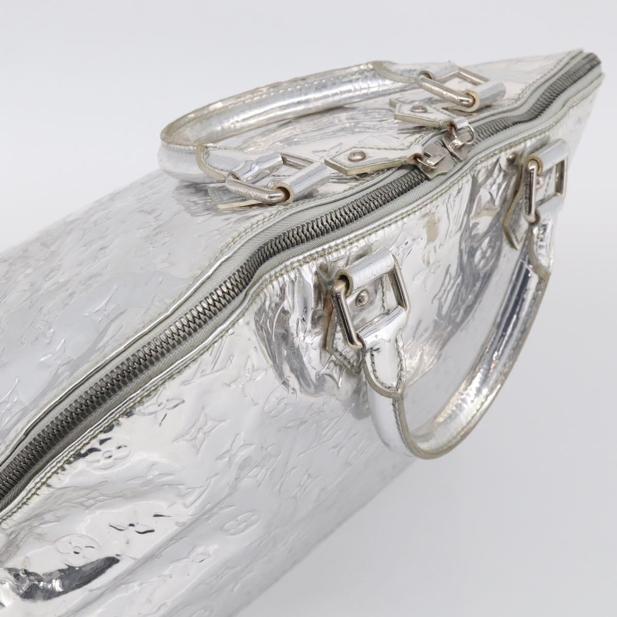 LOUIS VUITTON Monogram Miroir Alma GM Bag Silver Argent M95273 LV Auth 213286A