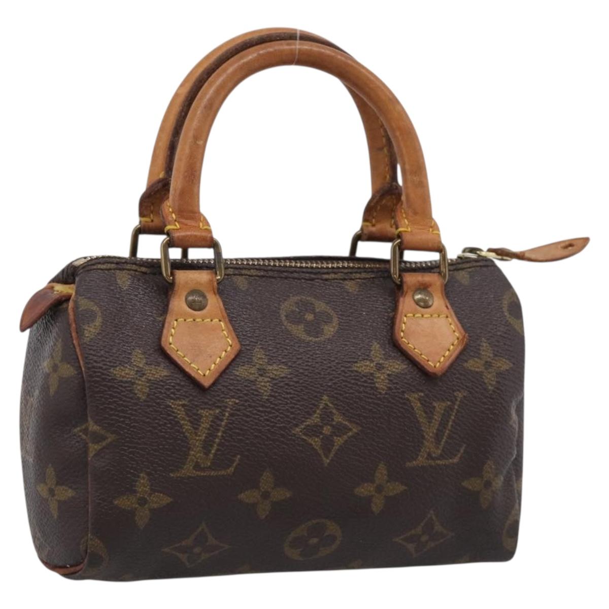 LOUIS VUITTON Monogram Mini Speedy Hand Bag M41534 LV Auth 213287