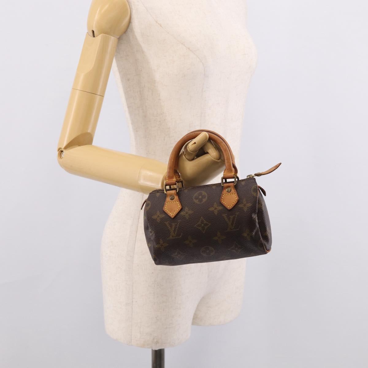 LOUIS VUITTON Monogram Mini Speedy Hand Bag M41534 LV Auth 213287