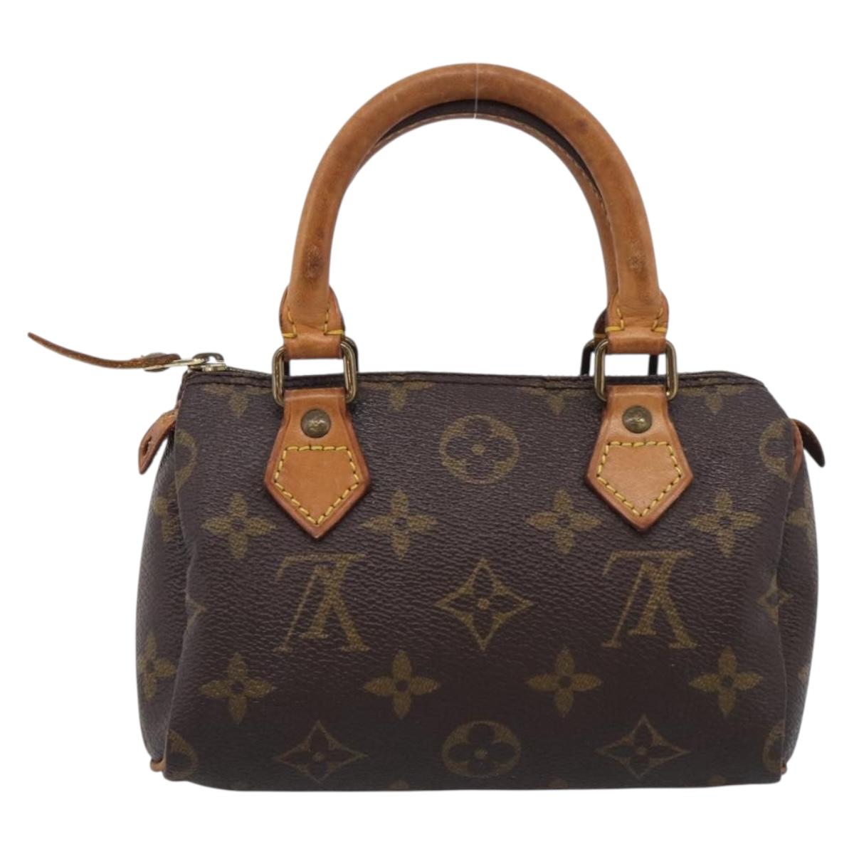 LOUIS VUITTON Monogram Mini Speedy Hand Bag M41534 LV Auth 213287