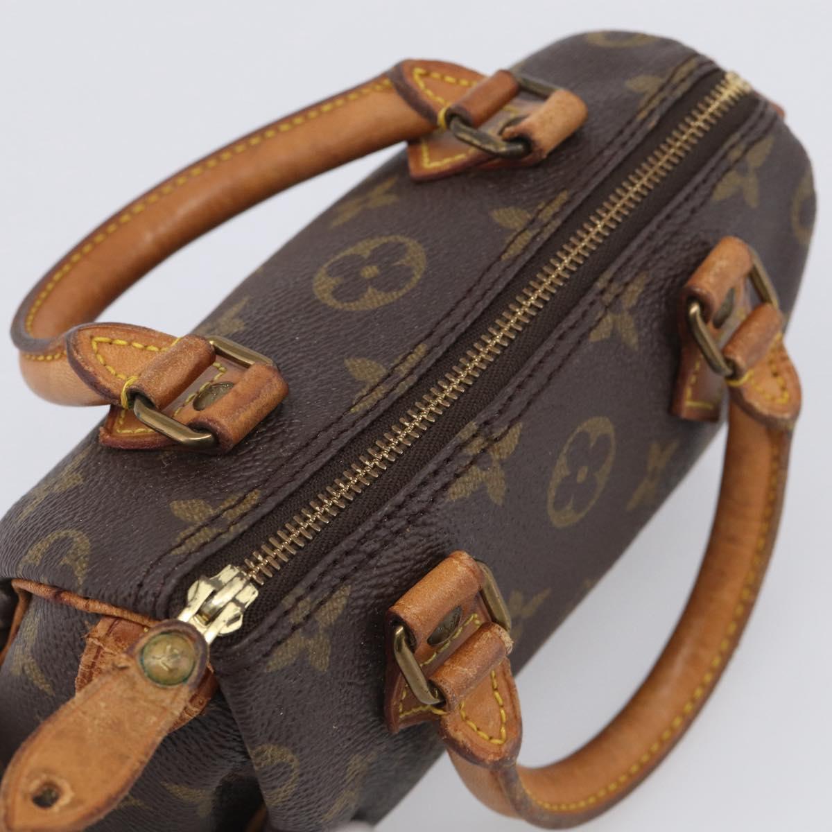LOUIS VUITTON Monogram Mini Speedy Hand Bag M41534 LV Auth 213287