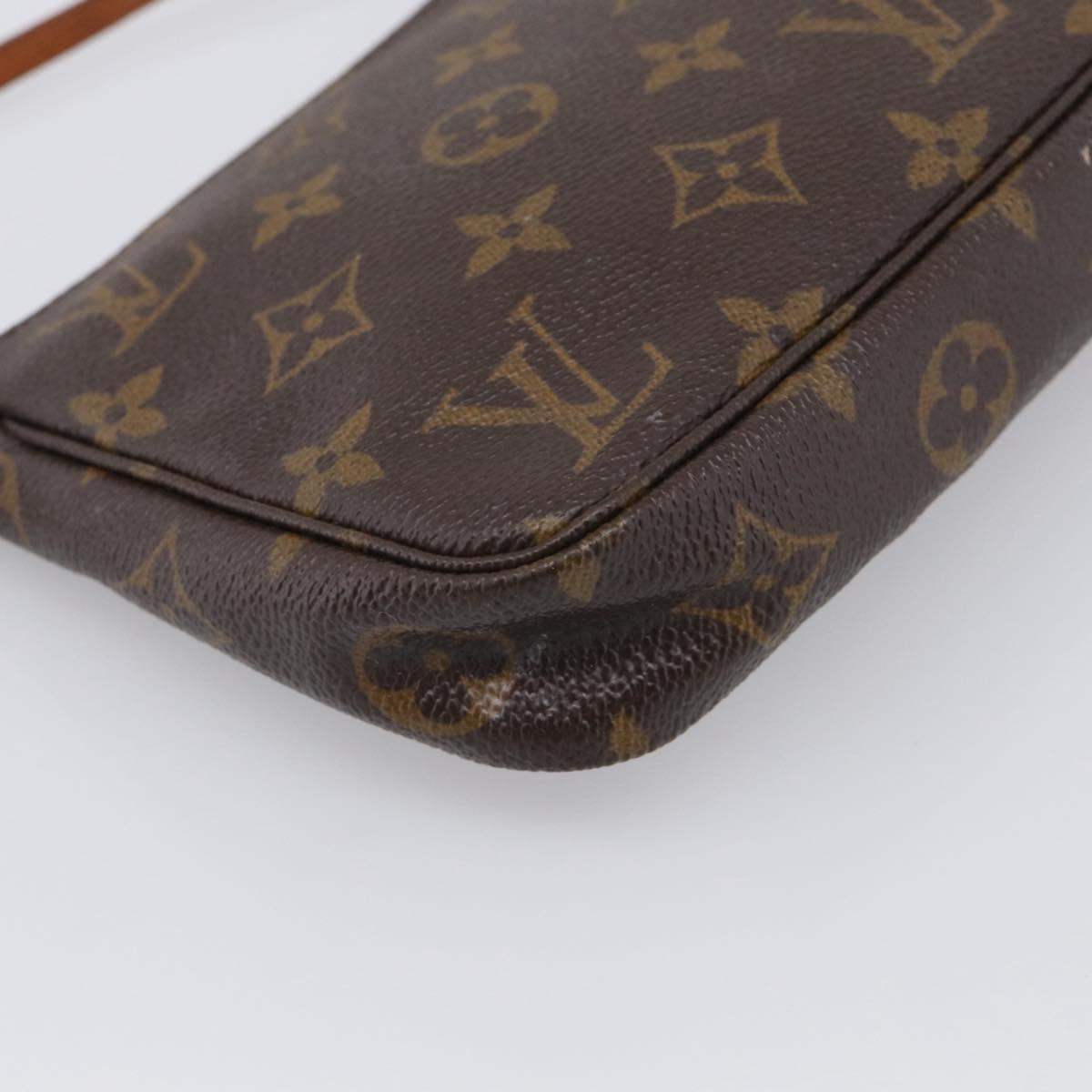 LOUIS VUITTON Monogram Pochette Accessoires Pouch M51980 LV Auth 213294