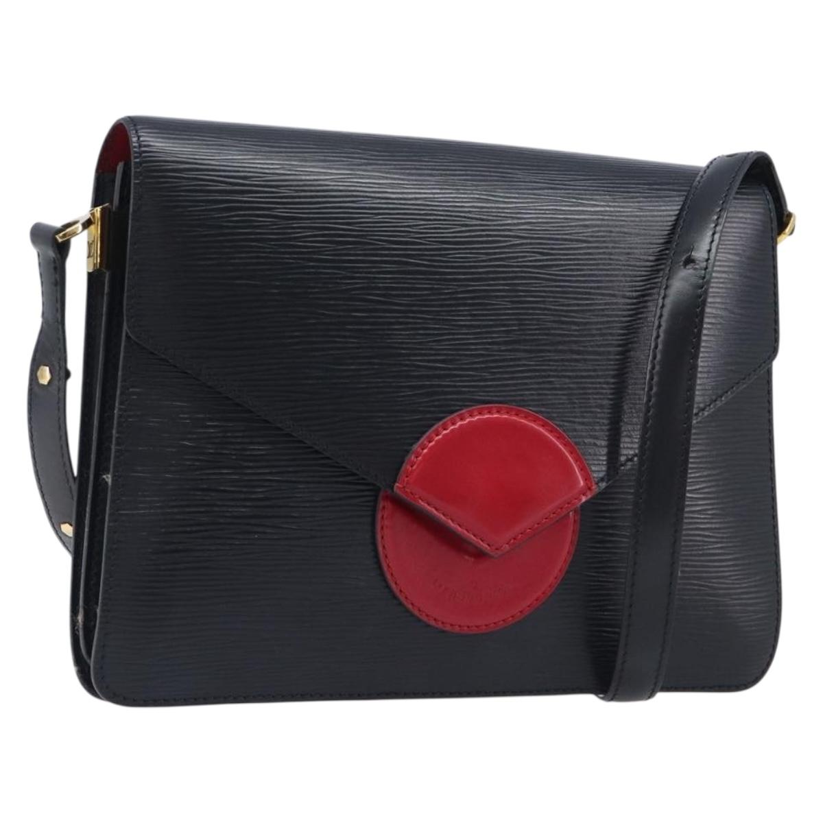 LOUIS VUITTON Epi Osh Shoulder Bag Black Red M52444 LV Auth 213296A