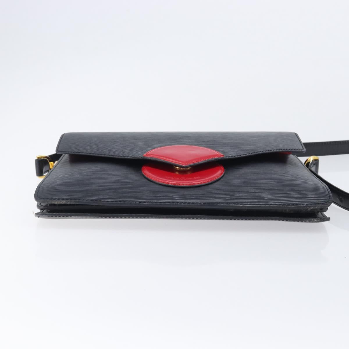 LOUIS VUITTON Epi Osh Shoulder Bag Black Red M52444 LV Auth 213296A