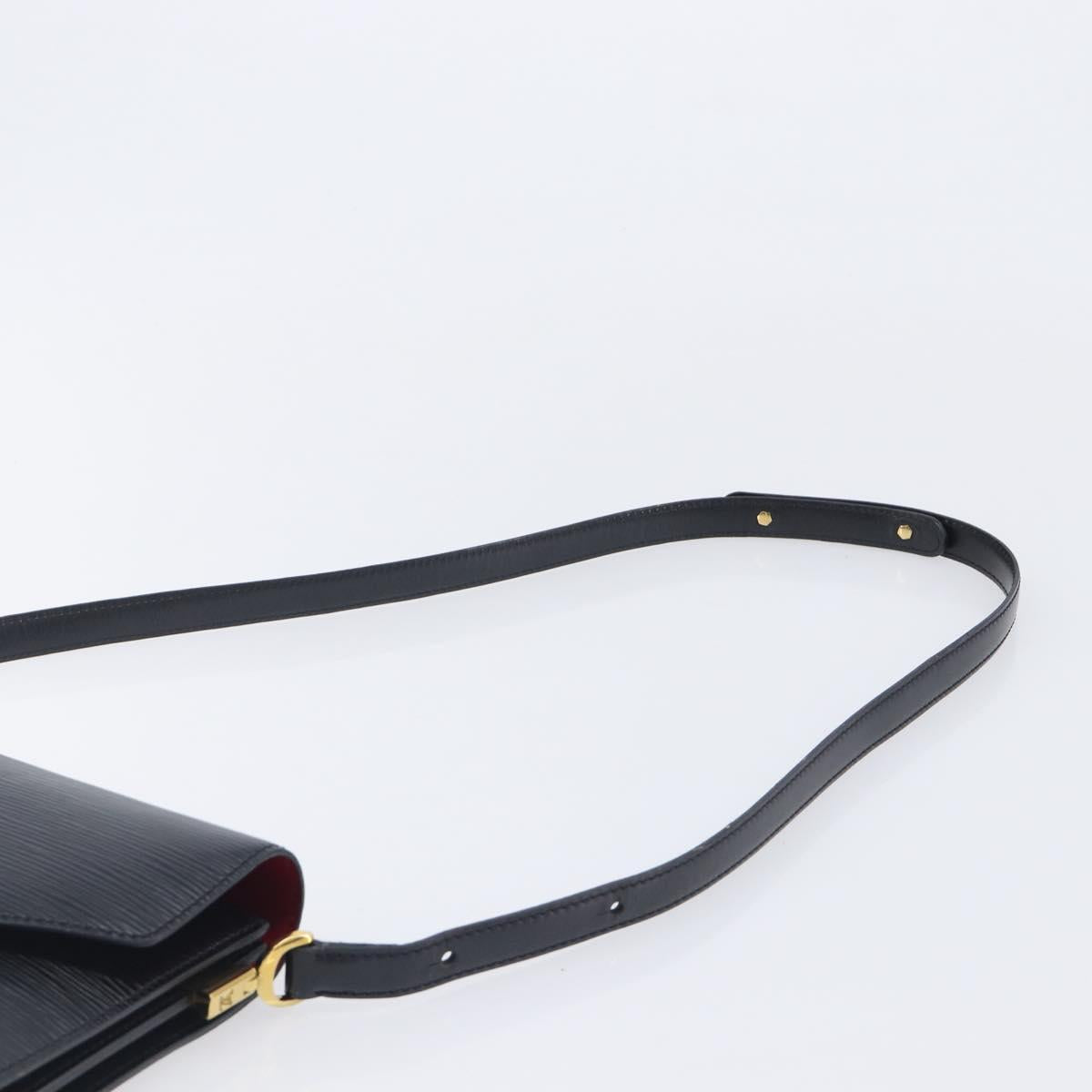 LOUIS VUITTON Epi Osh Shoulder Bag Black Red M52444 LV Auth 213296A