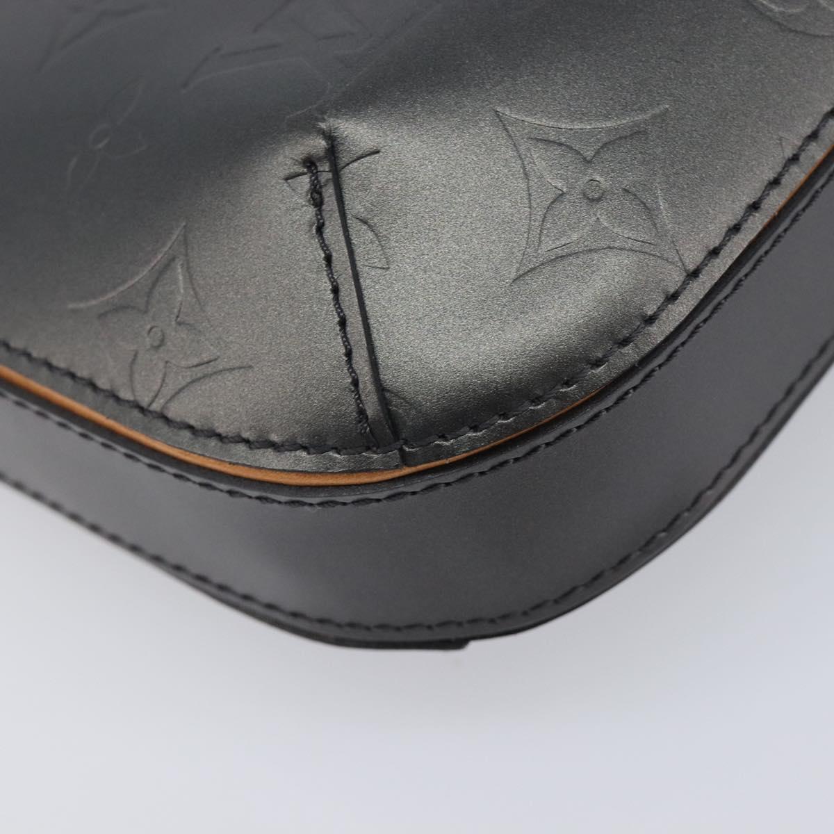 LOUIS VUITTON Monogram Mat Fowler Hand Bag Navy M55145 LV Auth 213302V