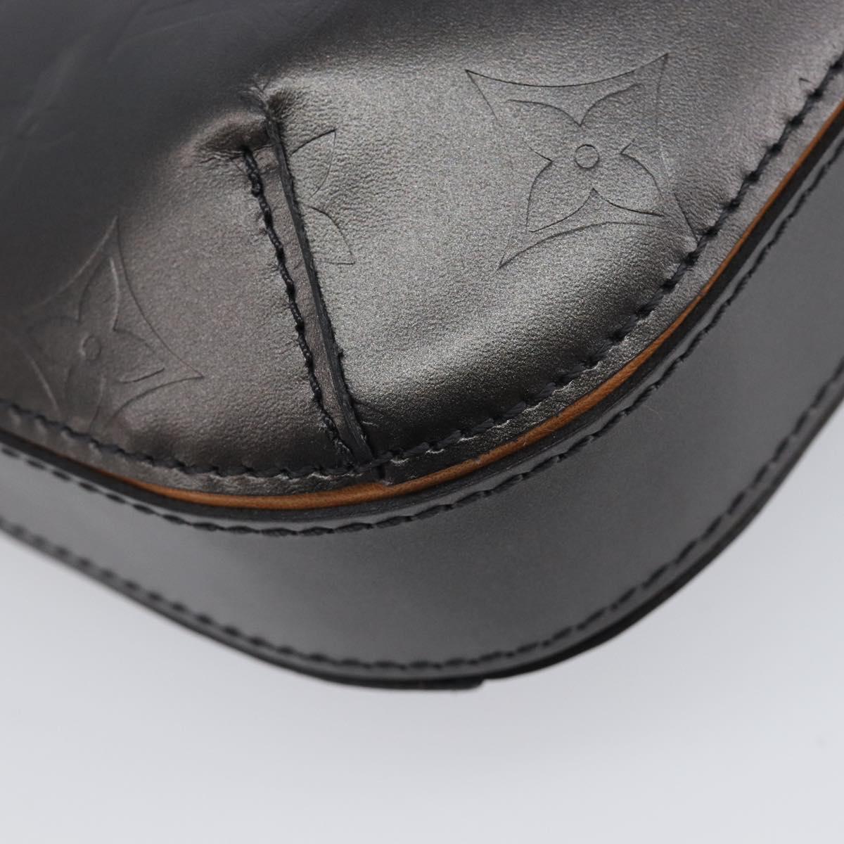 LOUIS VUITTON Monogram Mat Fowler Hand Bag Navy M55145 LV Auth 213302V