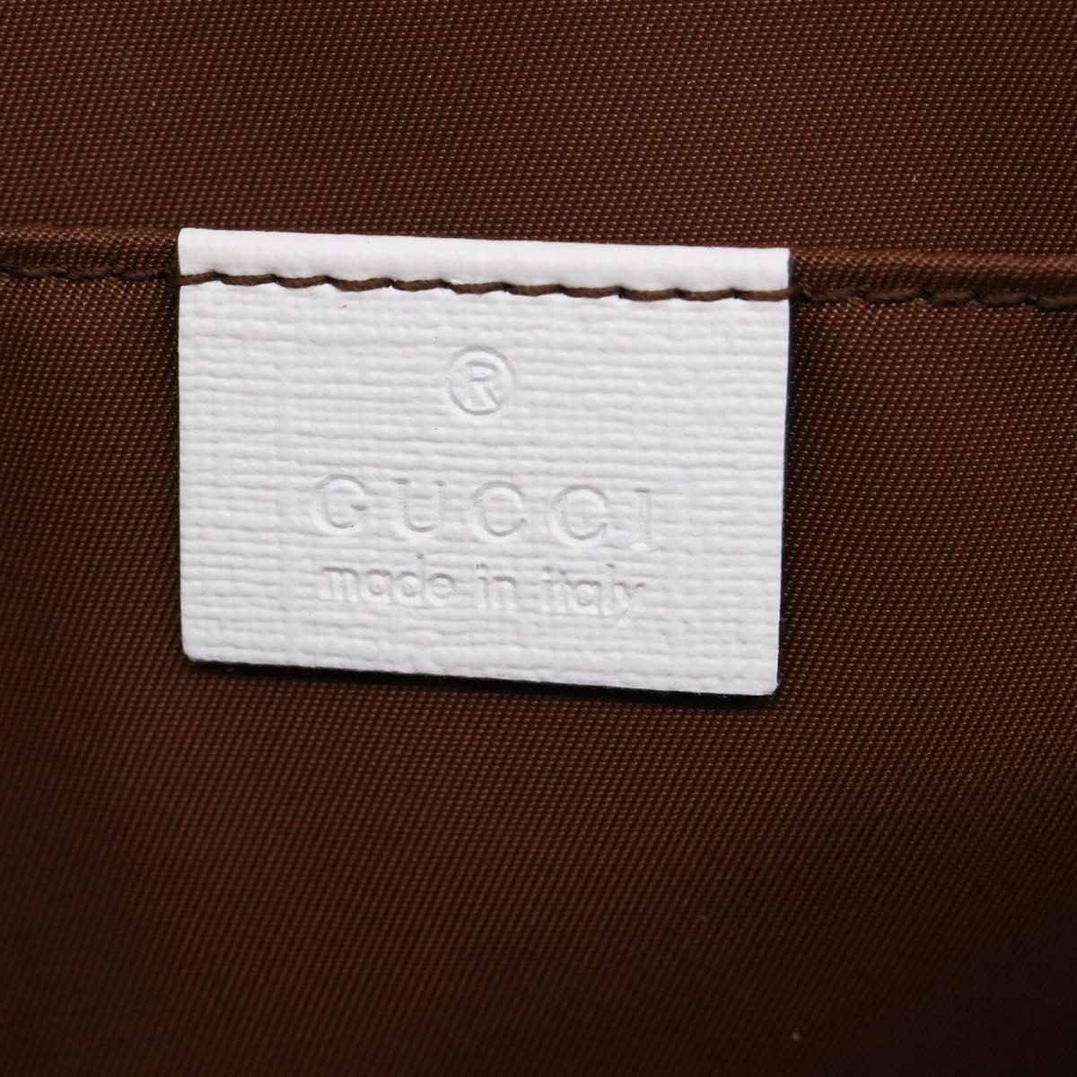 GUCCI GG Supreme Children's Hand Bag PVC Beige Silver 605614 Auth 213317M