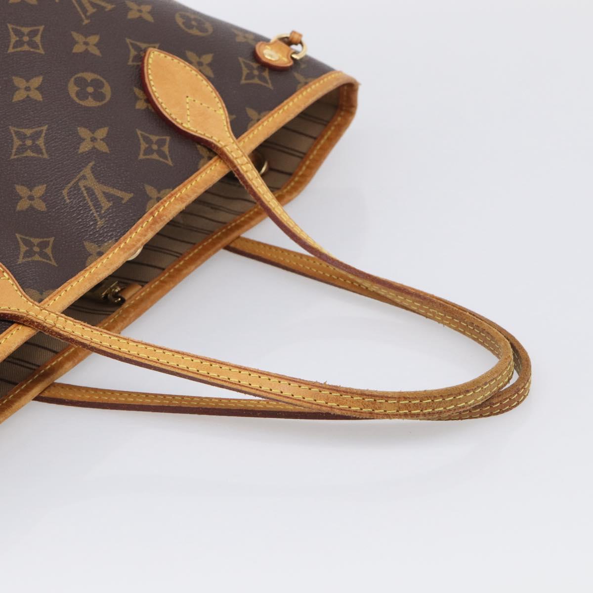 LOUIS VUITTON Monogram Neverfull PM Tote Bag M40155 LV Auth 213328A
