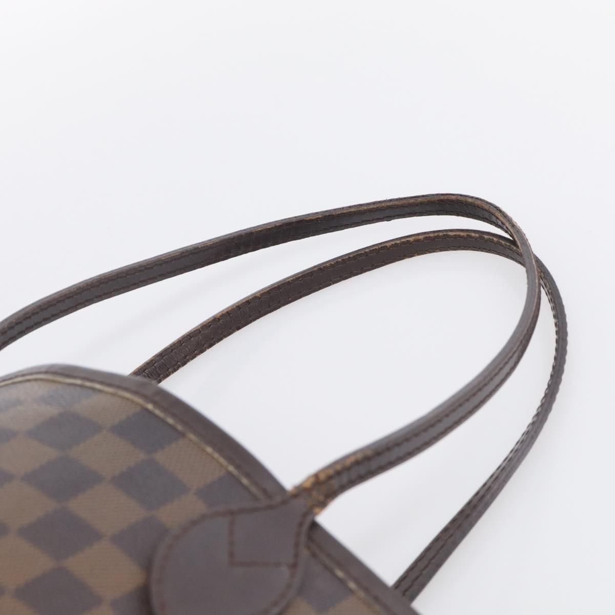 LOUIS VUITTON Damier Ebene Neverfull MM Tote Bag N51105 LV Auth 213337