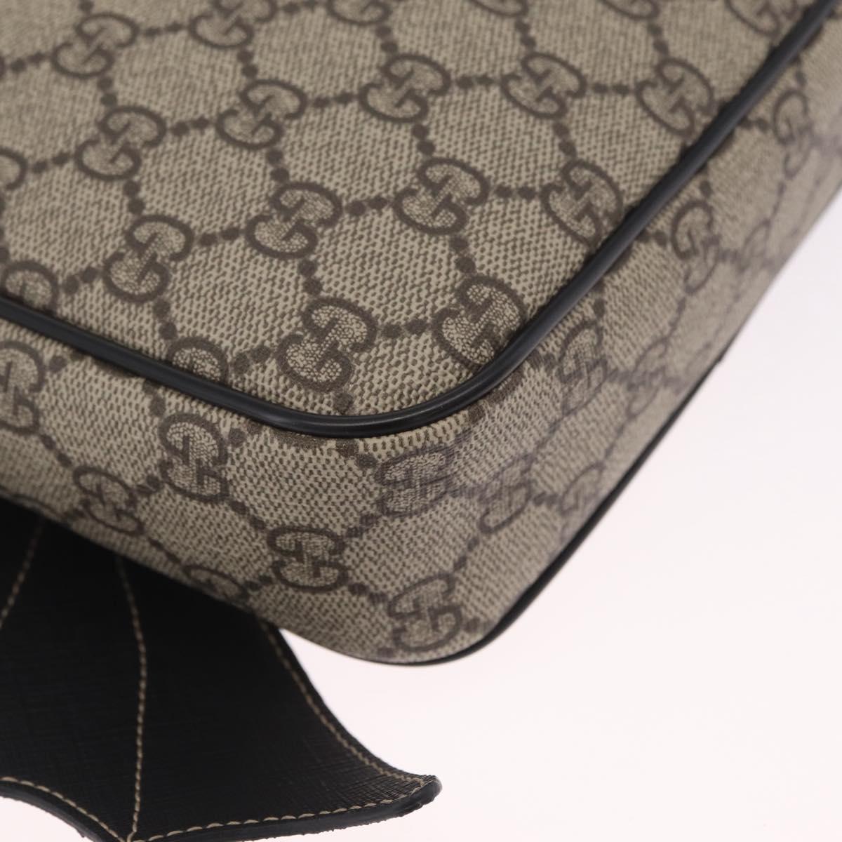 GUCCI GG Supreme Web Sherry Line Children's Bag PVC Beige 525511 Auth 213345M