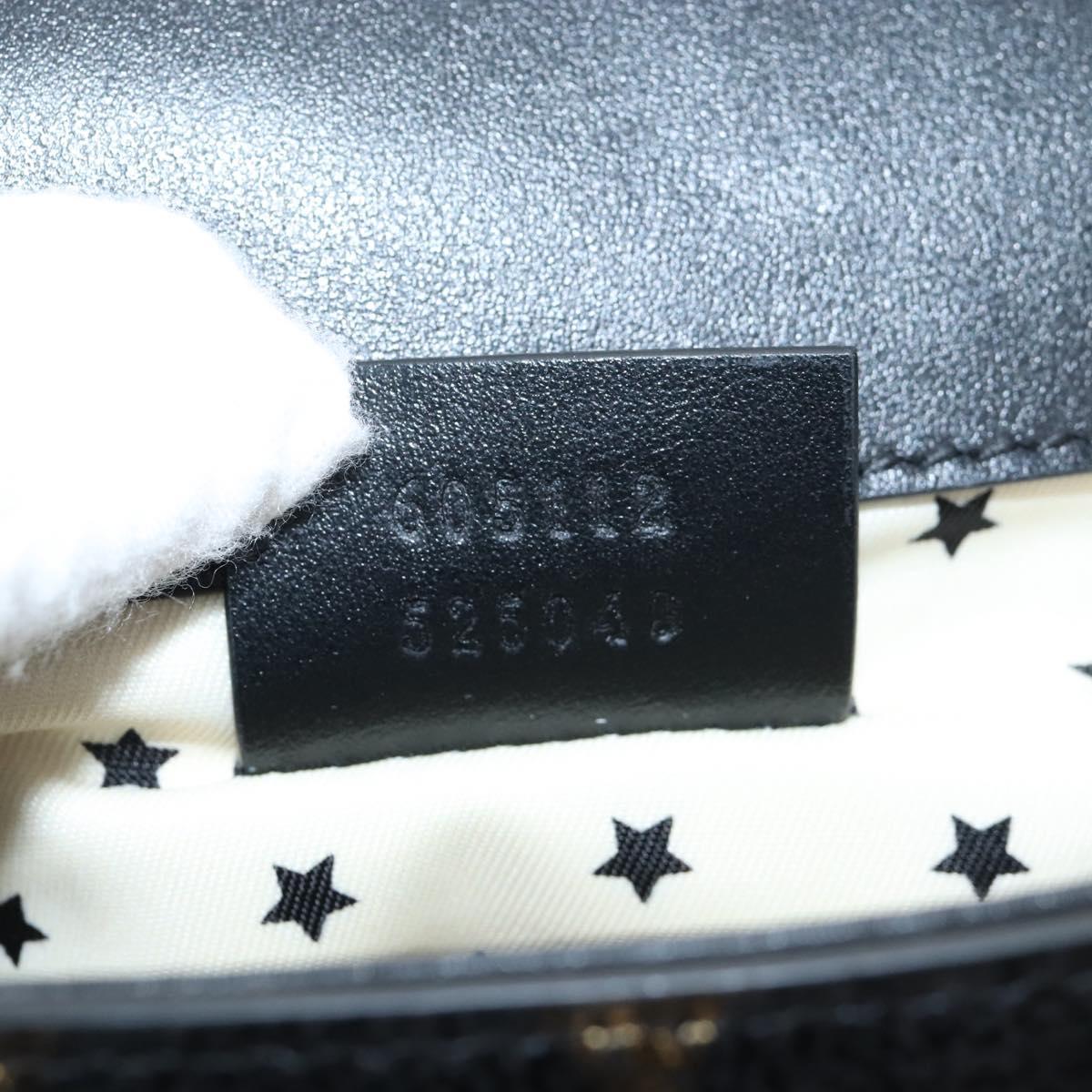 GUCCI Waist Bag Leather Gold Silver 605112 Auth 213357M