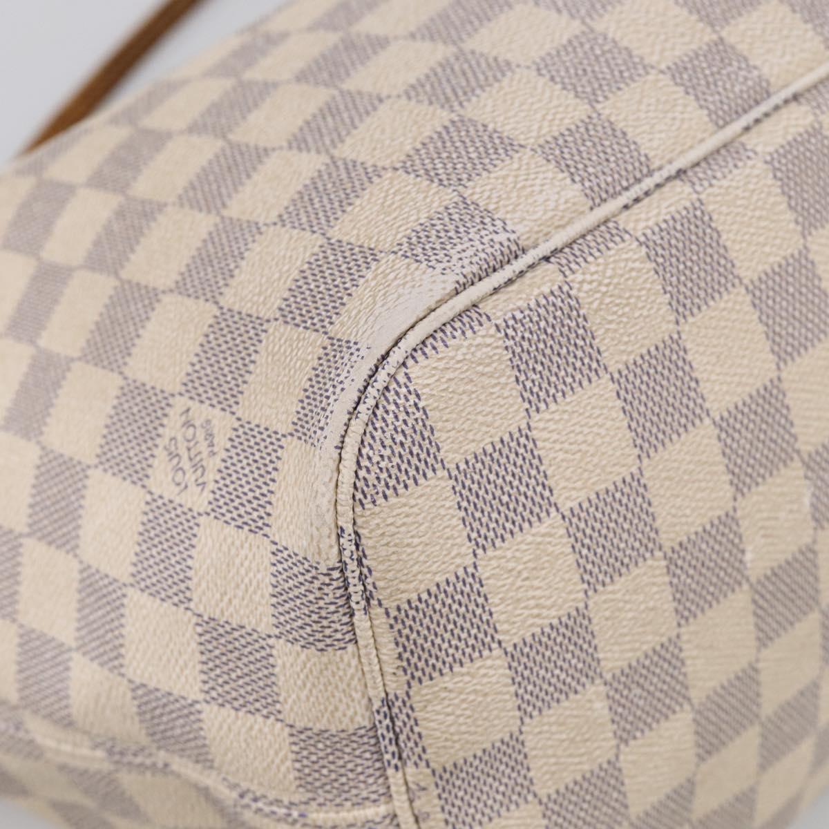 LOUIS VUITTON Damier Azur Neverfull MM Tote Bag N41605 LV Auth 213359