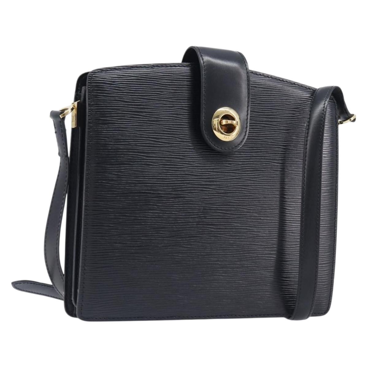 LOUIS VUITTON Epi Capuchin Shoulder Bag Black M52342 LV Auth 213361A