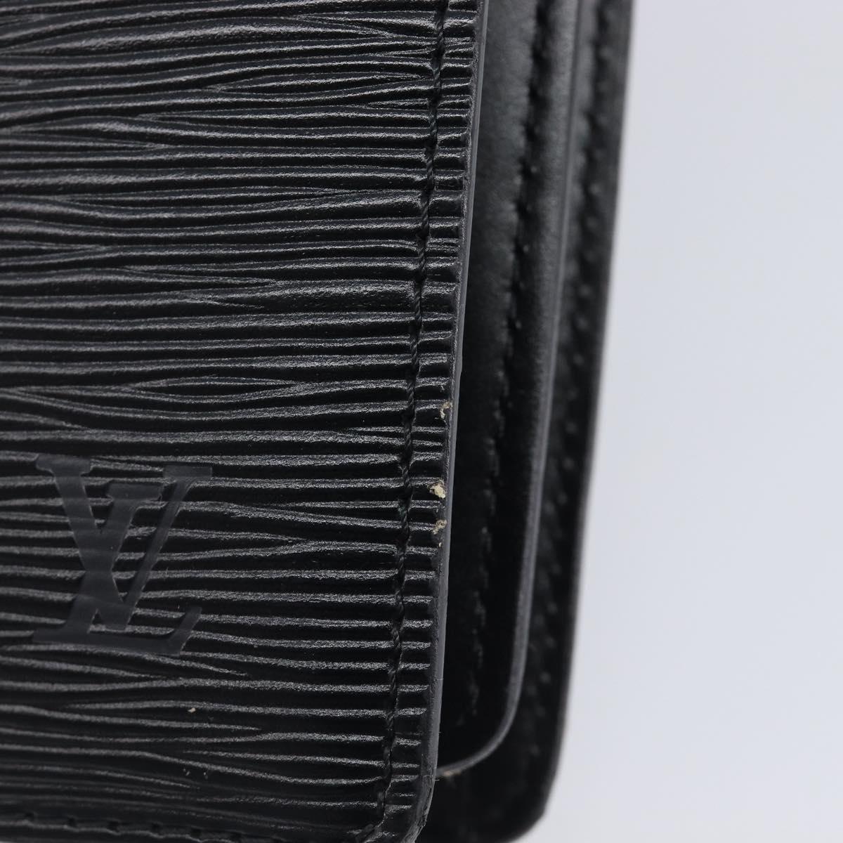 LOUIS VUITTON Epi Capuchin Shoulder Bag Black M52342 LV Auth 213361A