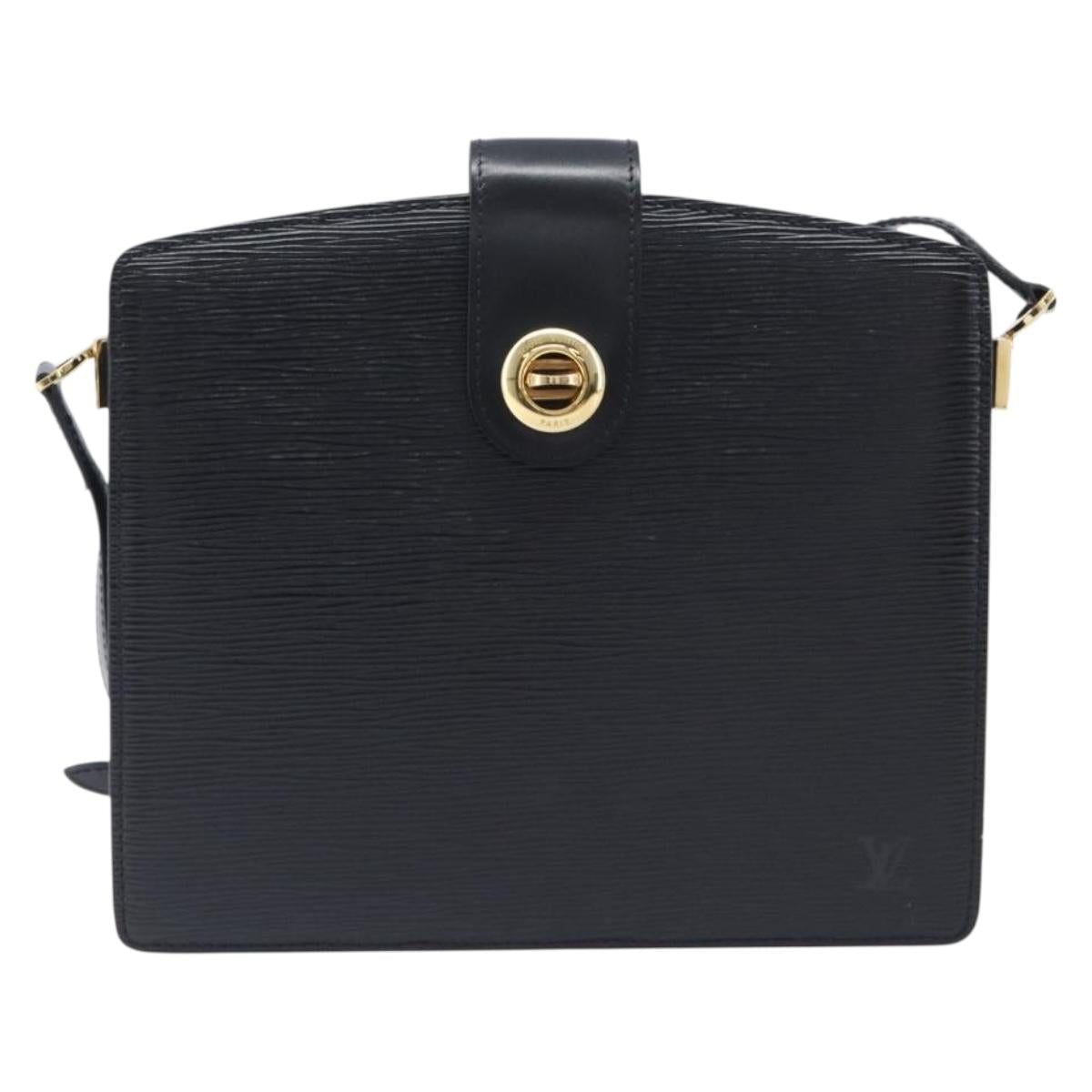 LOUIS VUITTON Epi Capuchin Shoulder Bag Black M52342 LV Auth 213361A