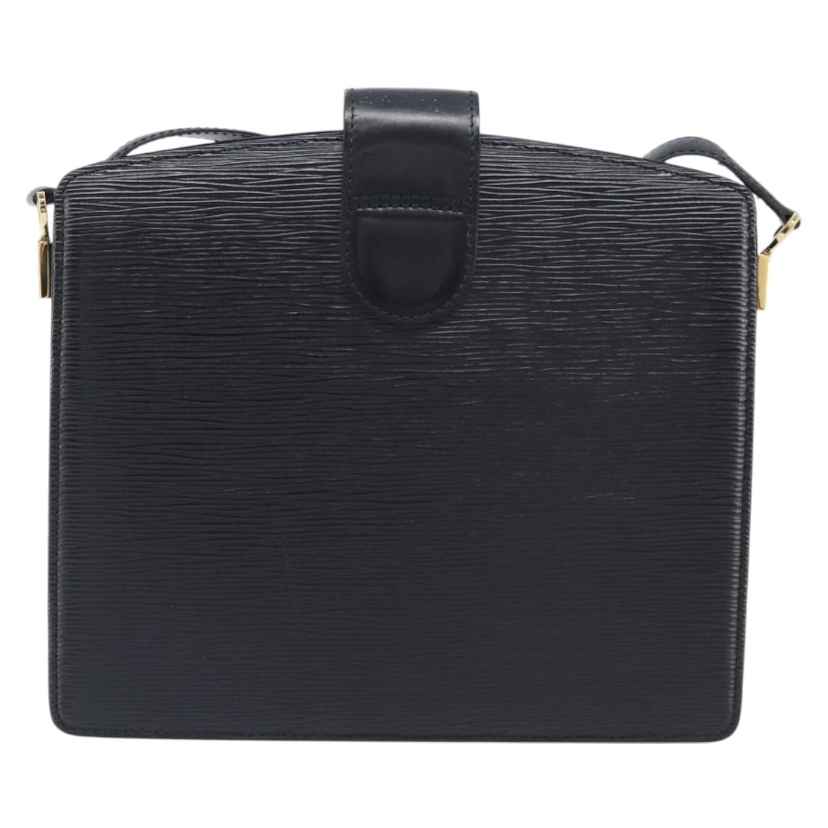 LOUIS VUITTON Epi Capuchin Shoulder Bag Black M52342 LV Auth 213361A