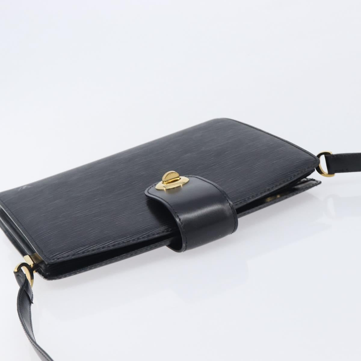 LOUIS VUITTON Epi Capuchin Shoulder Bag Black M52342 LV Auth 213361A