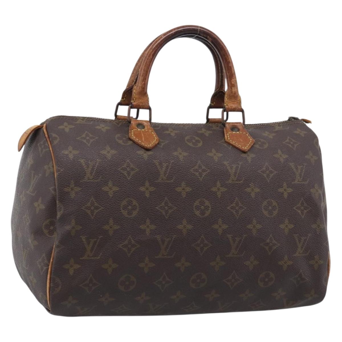 LOUIS VUITTON Monogram Speedy 30 Hand Bag M41526 LV Auth 213372