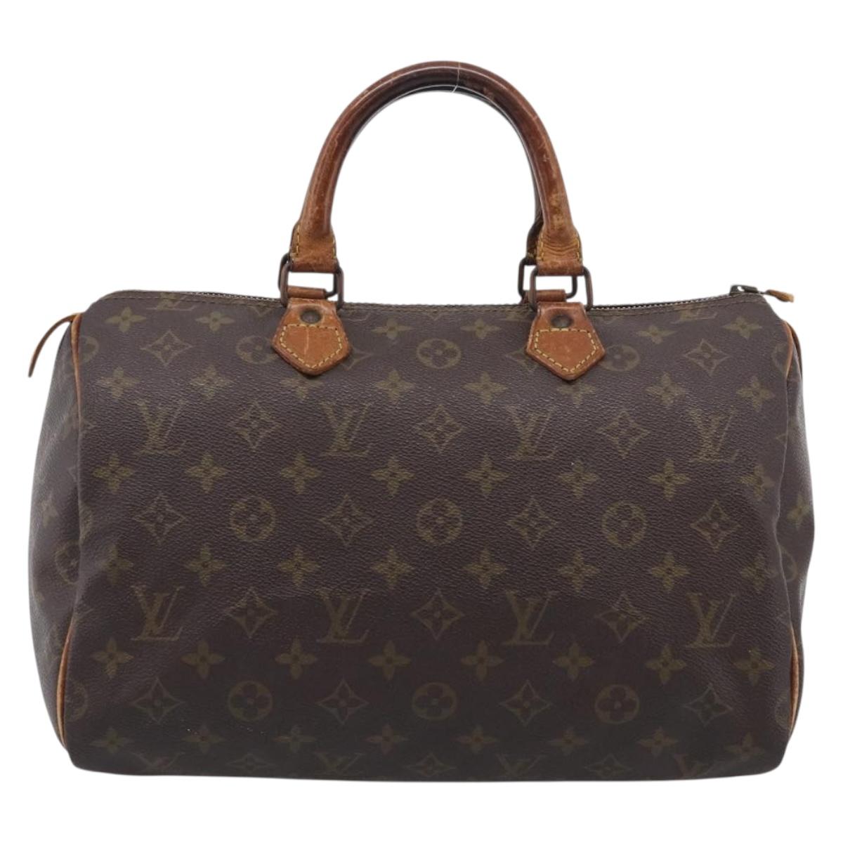 LOUIS VUITTON Monogram Speedy 30 Hand Bag M41526 LV Auth 213372
