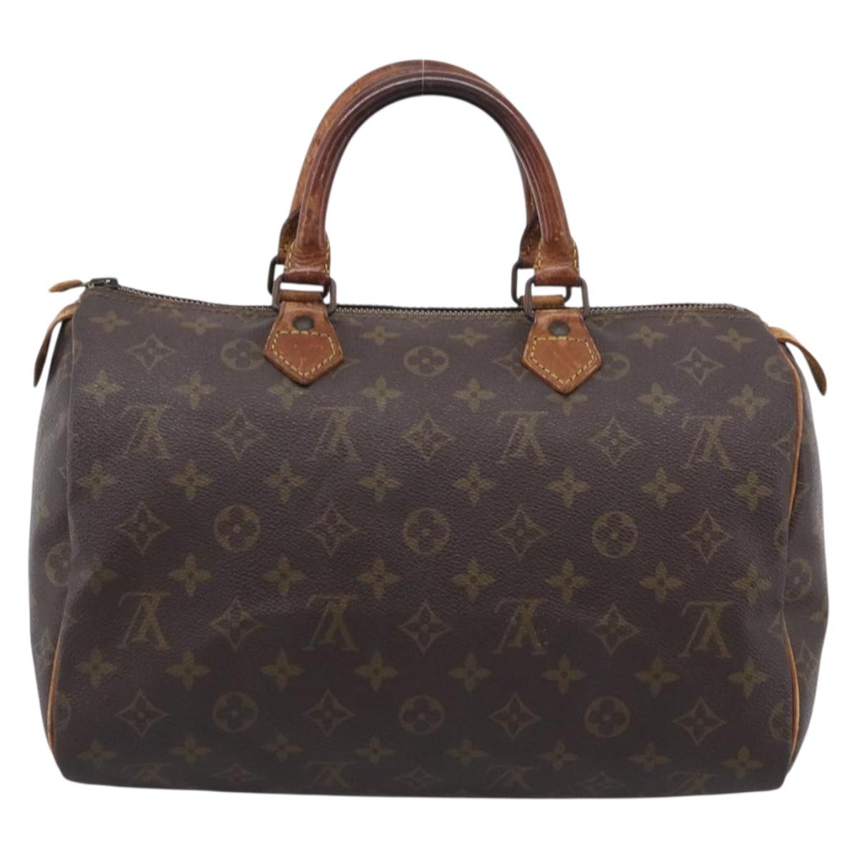 LOUIS VUITTON Monogram Speedy 30 Hand Bag M41526 LV Auth 213372