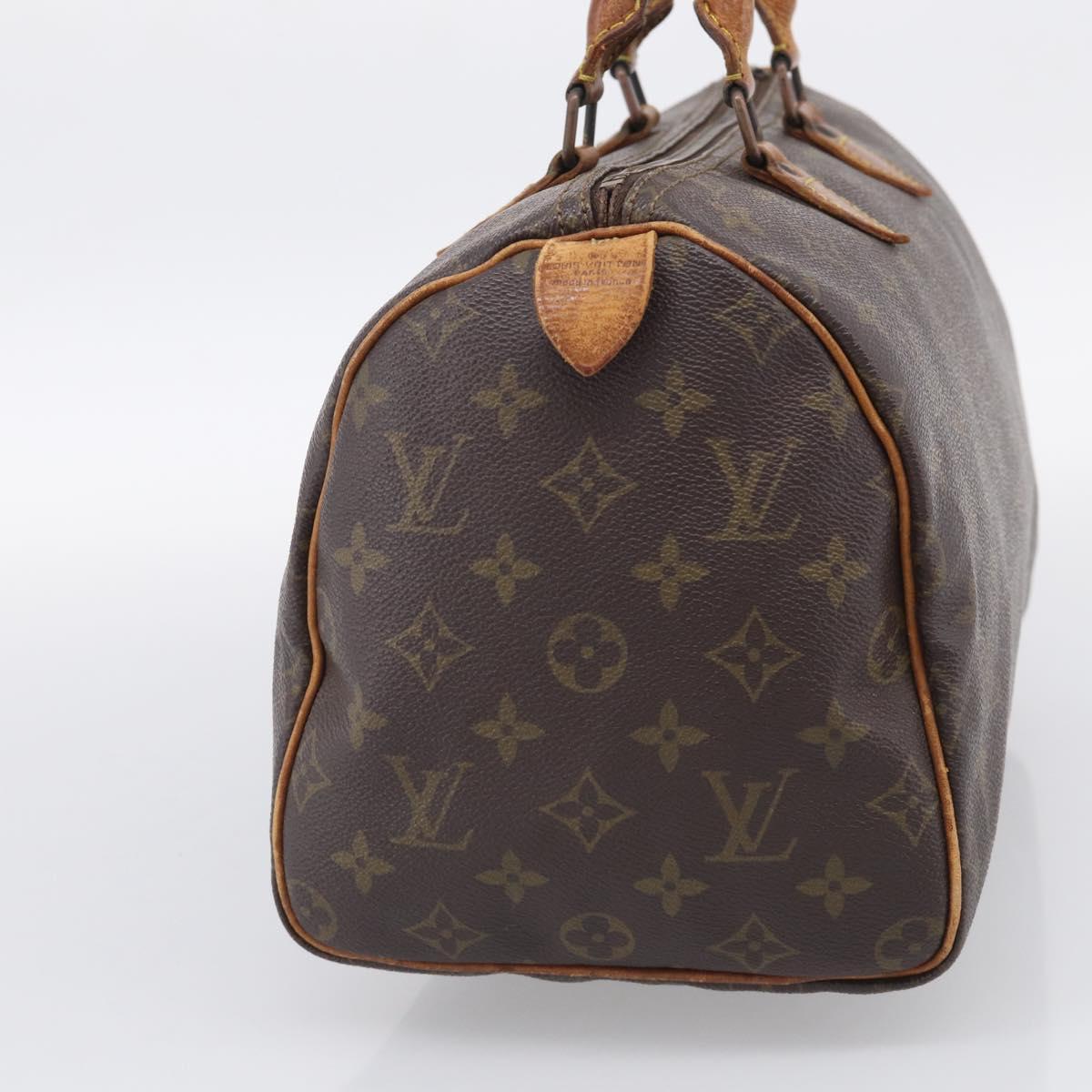 LOUIS VUITTON Monogram Speedy 30 Hand Bag M41526 LV Auth 213372
