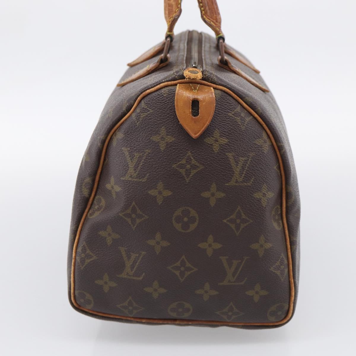LOUIS VUITTON Monogram Speedy 30 Hand Bag M41526 LV Auth 213372