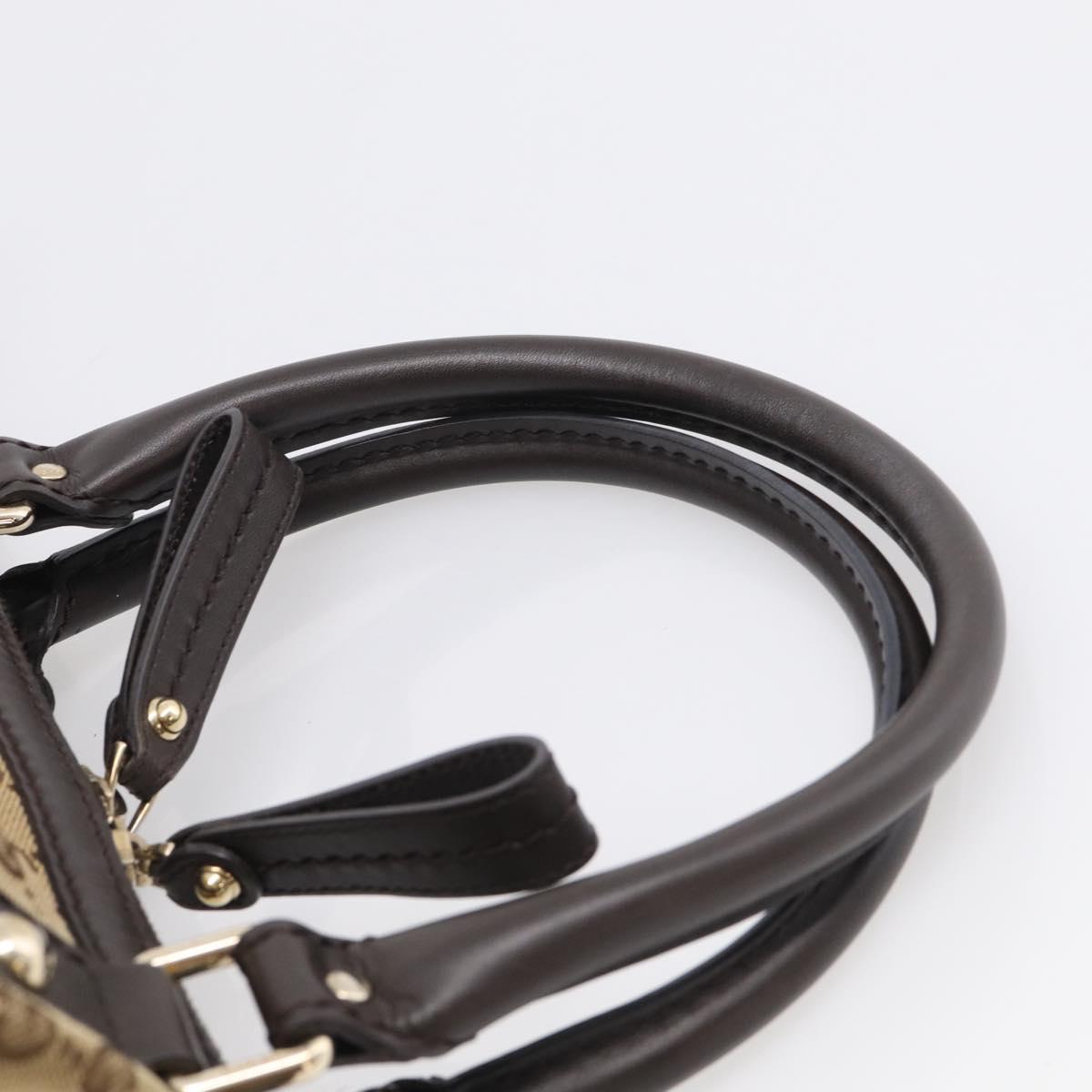 GUCCI GG Canvas Sukey Hand Bag 2way Beige Gold 247902 Auth 213375A