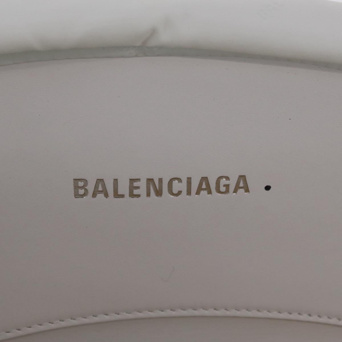 Balenciaga Tote Bag Raffia Beige Silver 744188 Auth 213379M
