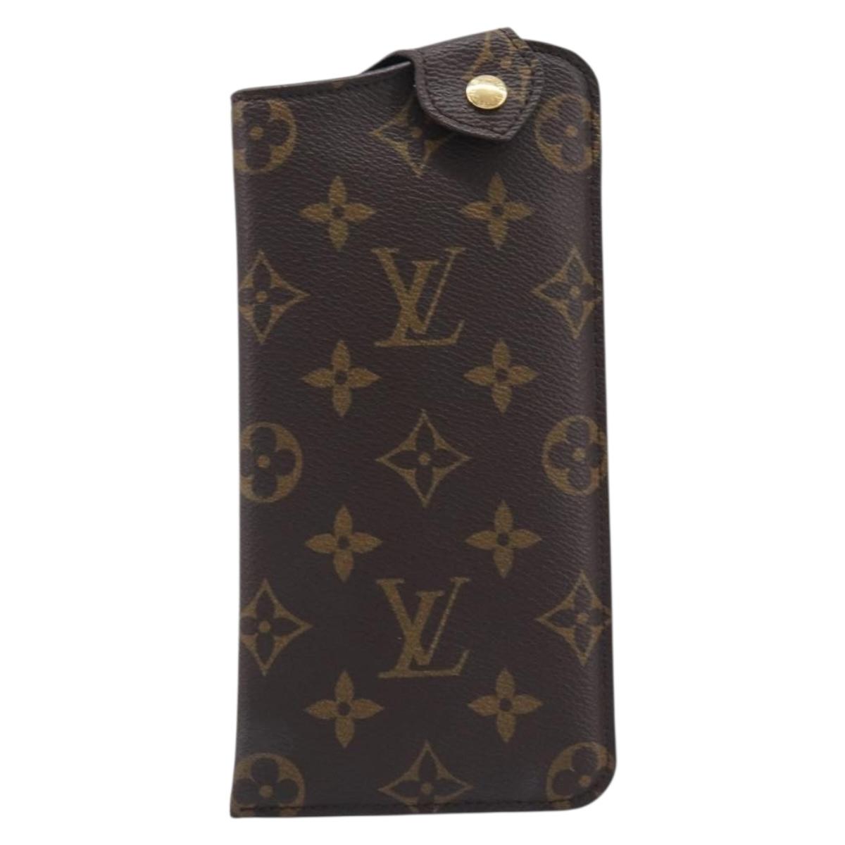 LOUIS VUITTON Monogram Etui Lunette MM Glasses Case M66544 LV Auth 213391V
