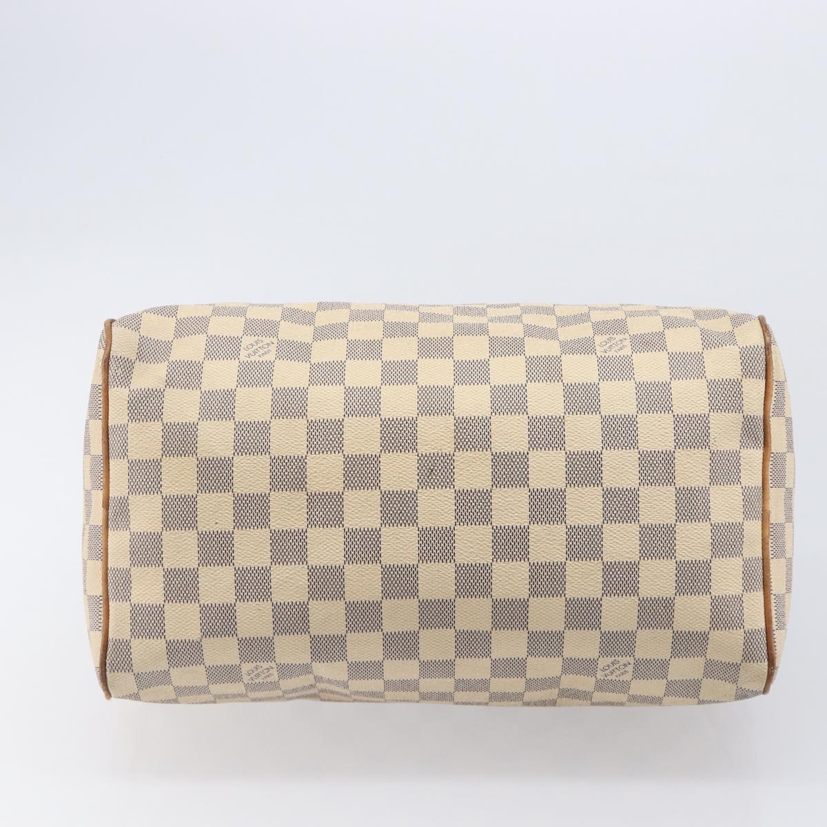 LOUIS VUITTON Damier Azur Speedy 30 Hand Bag N41533 LV Auth 213398