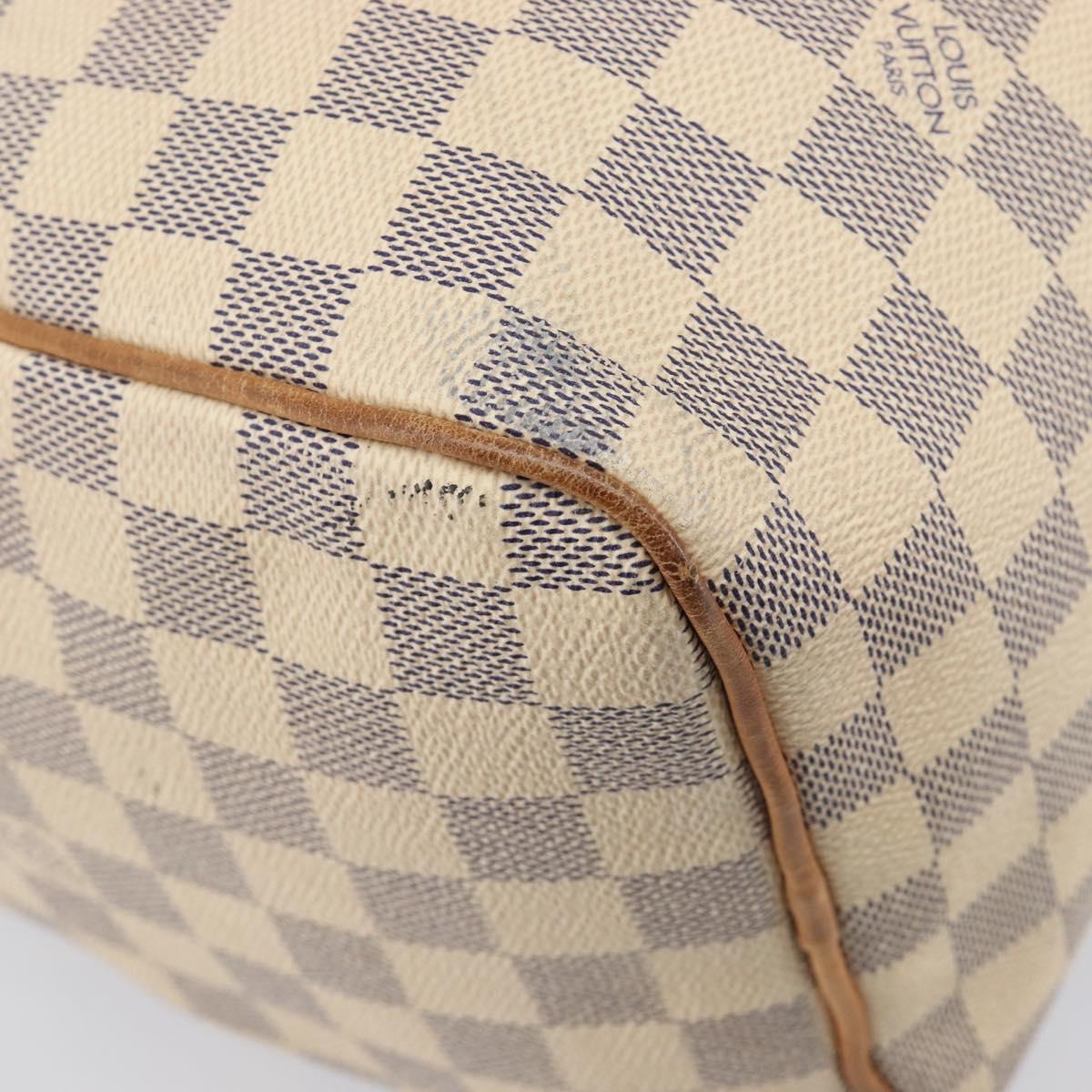 LOUIS VUITTON Damier Azur Speedy 30 Hand Bag N41533 LV Auth 213398