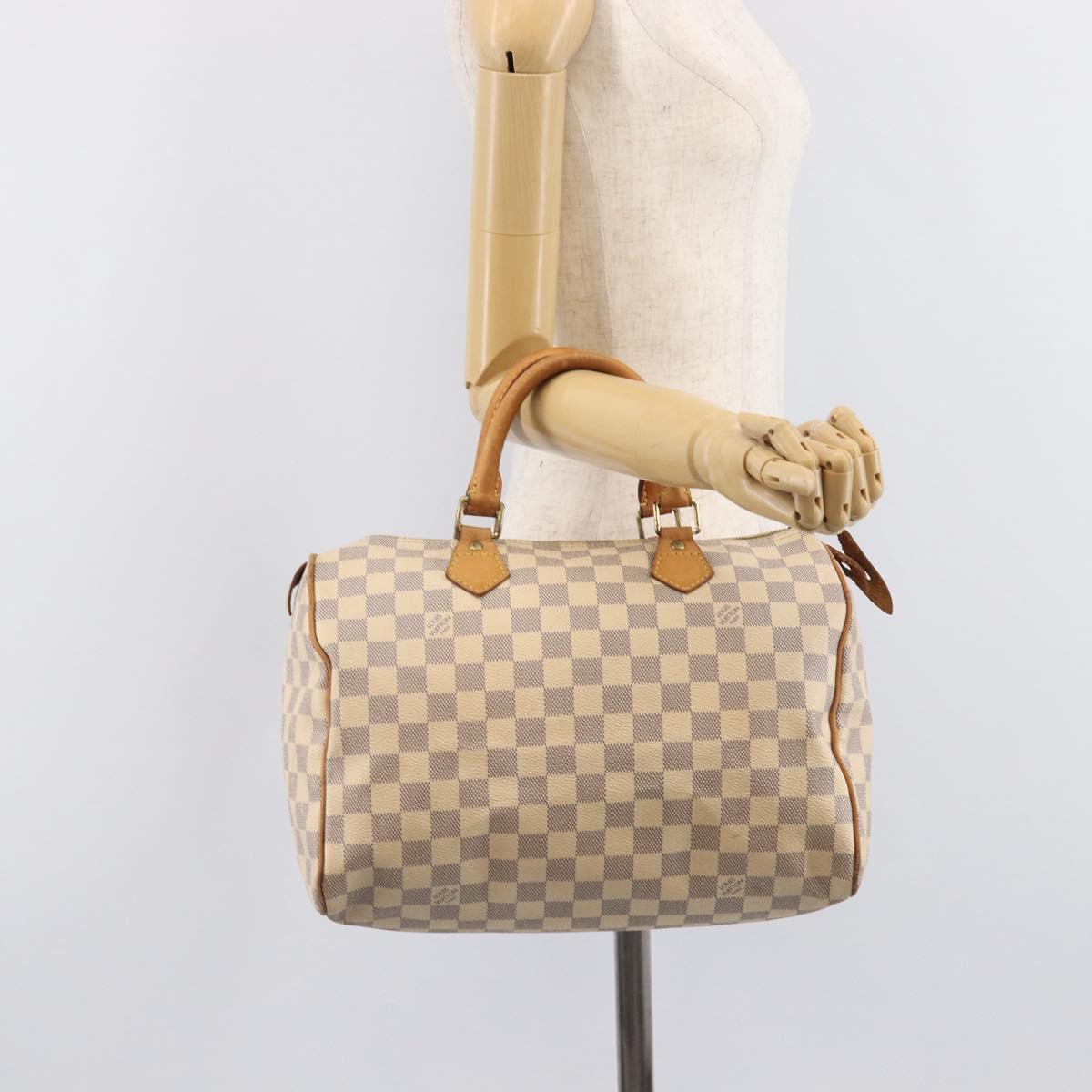LOUIS VUITTON Damier Azur Speedy 30 Hand Bag N41533 LV Auth 213398