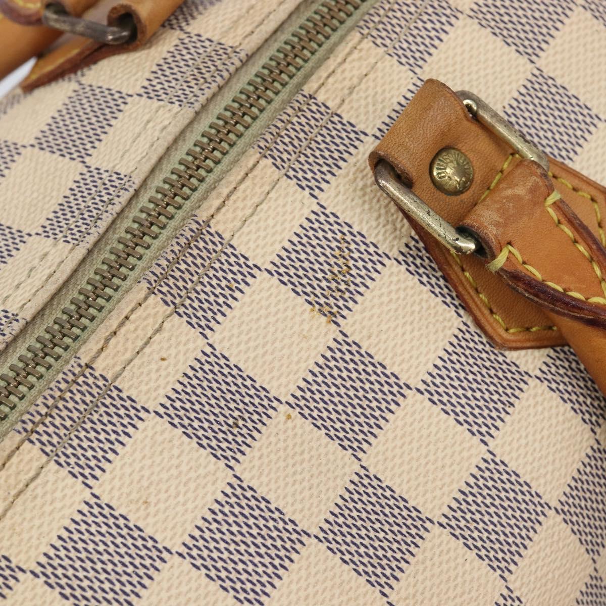 LOUIS VUITTON Damier Azur Speedy 30 Hand Bag N41533 LV Auth 213398
