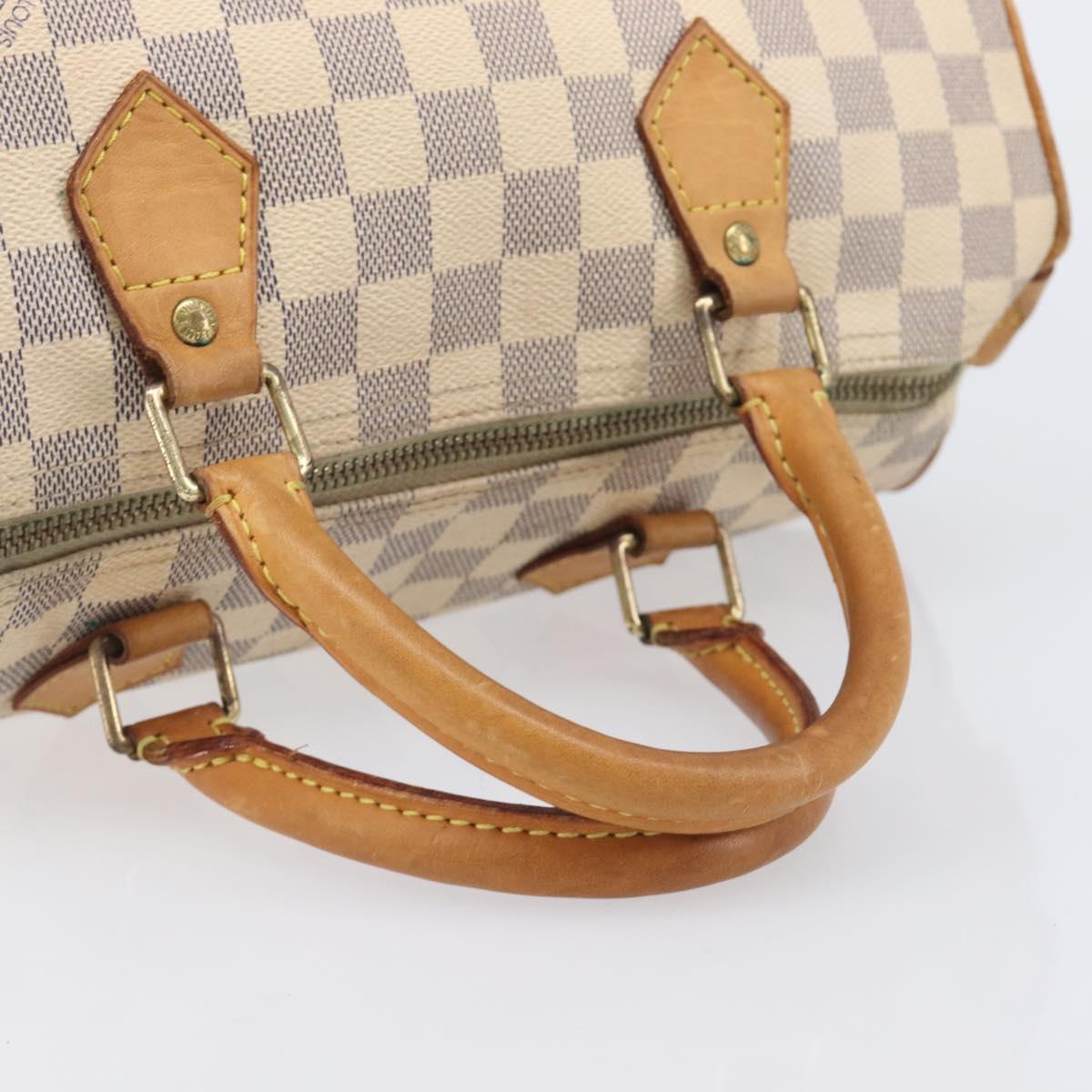 LOUIS VUITTON Damier Azur Speedy 30 Hand Bag N41533 LV Auth 213398