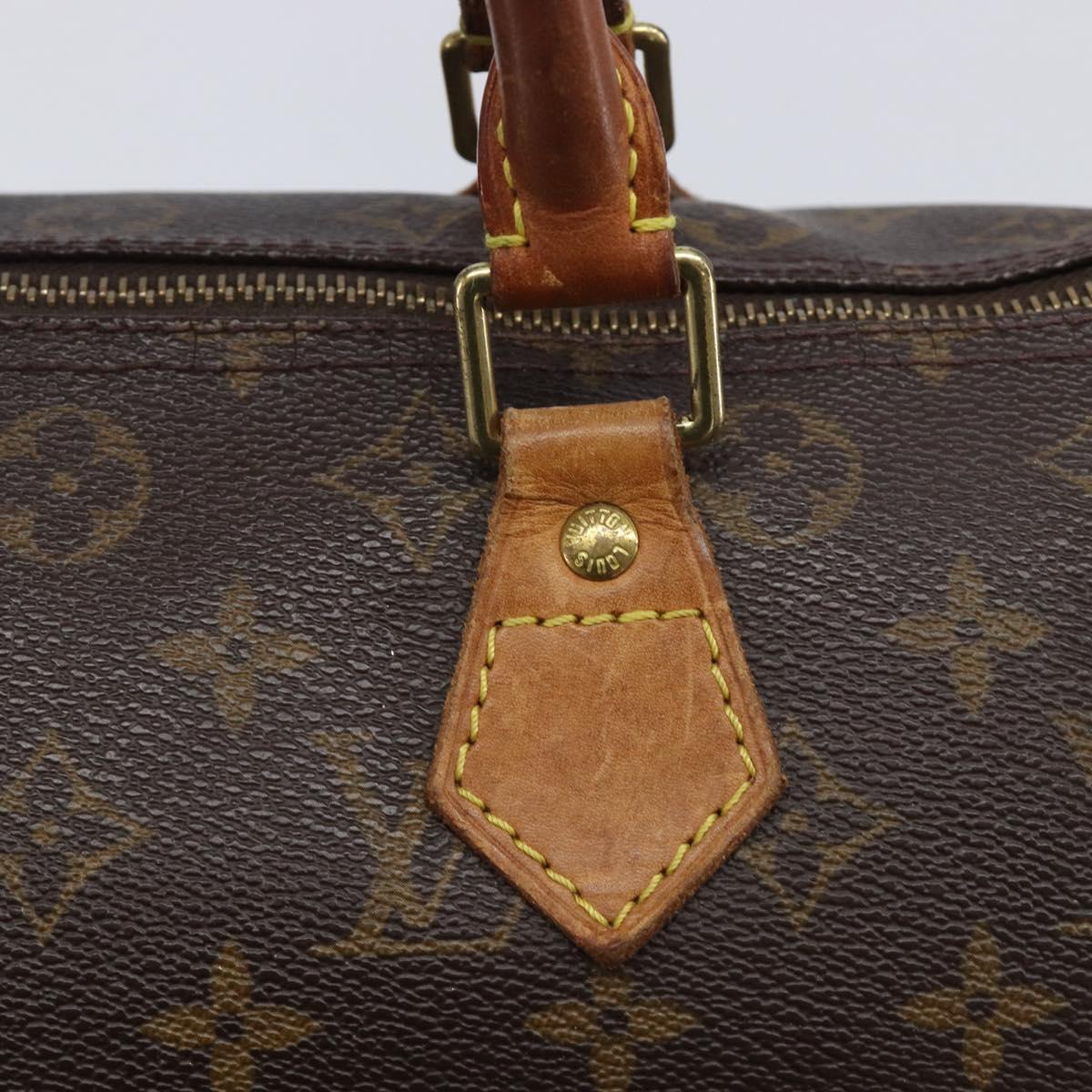 LOUIS VUITTON Monogram Speedy 30 Hand Bag M41526 LV Auth 213400