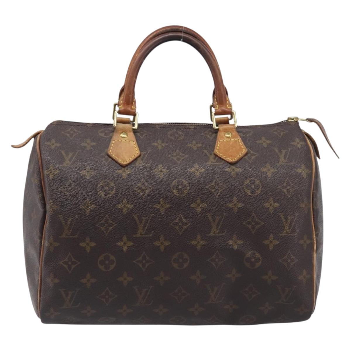 LOUIS VUITTON Monogram Speedy 30 Hand Bag M41526 LV Auth 213400
