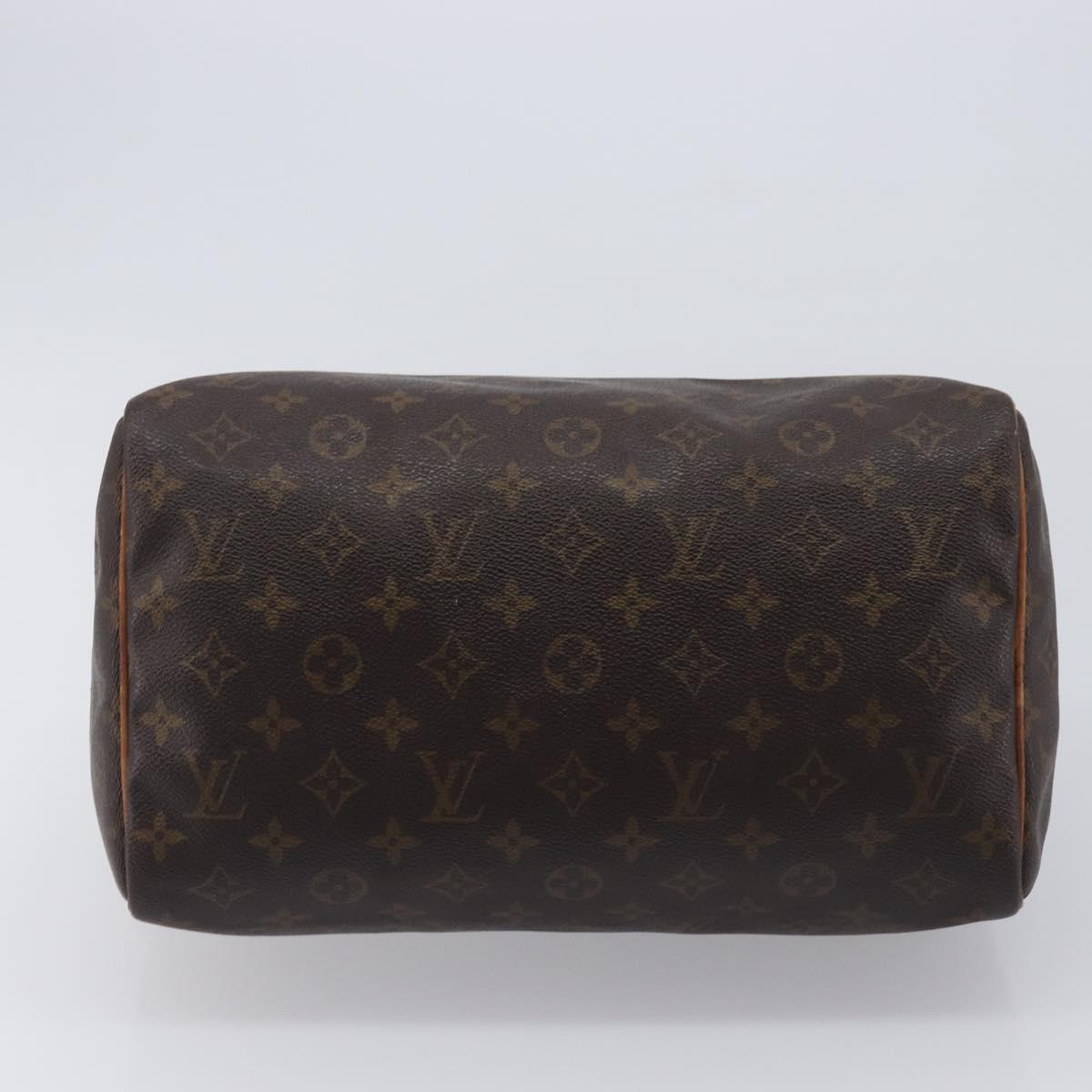 LOUIS VUITTON Monogram Speedy 30 Hand Bag M41526 LV Auth 213400