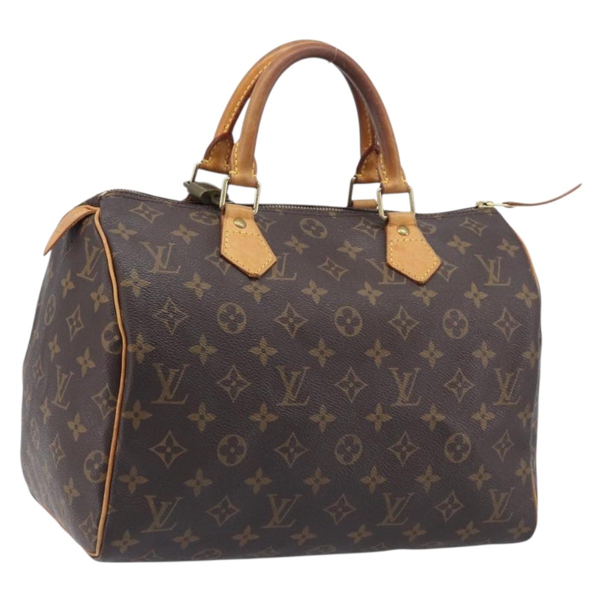 LOUIS VUITTON Monogram Speedy 30 Hand Bag M41526 LV Auth 213401A