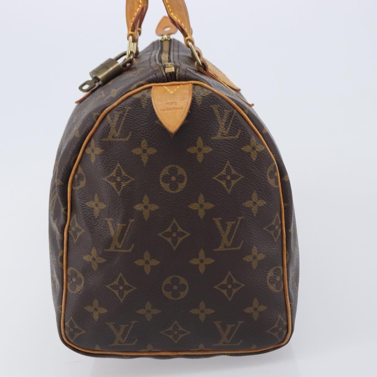 LOUIS VUITTON Monogram Speedy 30 Hand Bag M41526 LV Auth 213401A